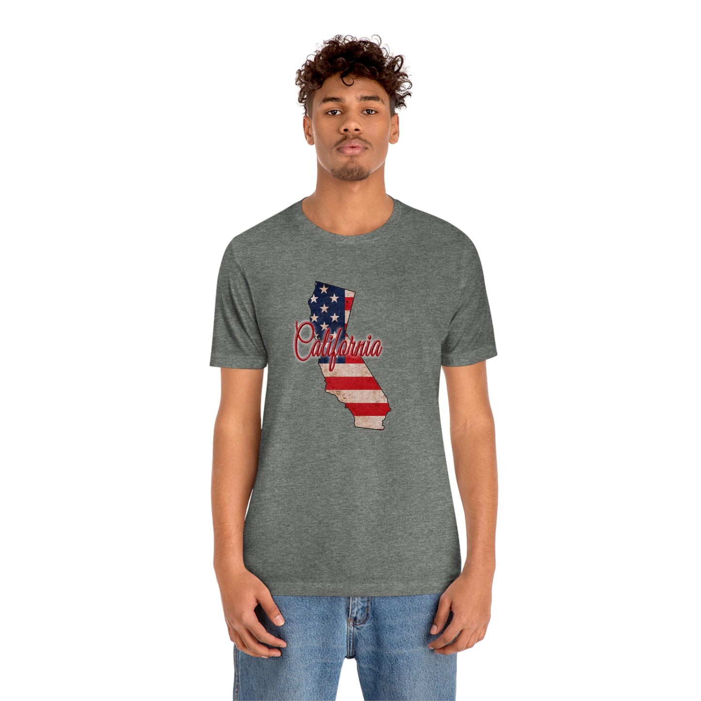California US Flag Unisex Jersey Short Sleeve Tee Tshirt T-shirt
