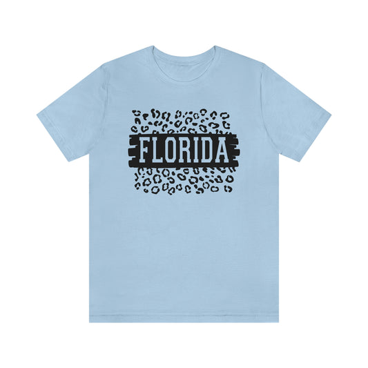Florida Leopard Print Short Sleeve T-shirt