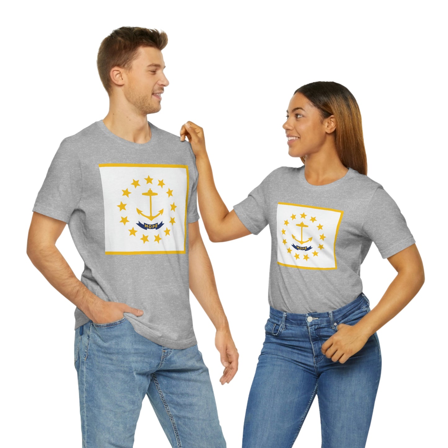 Rhode Island Flag Unisex Jersey Short Sleeve Tee Tshirt T-shirt