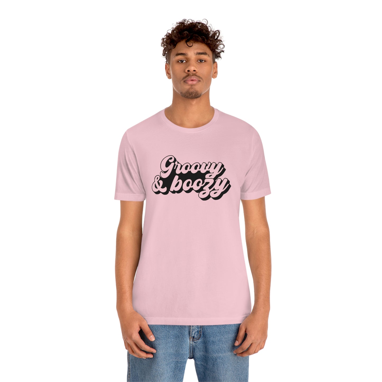 Groovy and Boozy Unisex Jersey Short Sleeve Tee