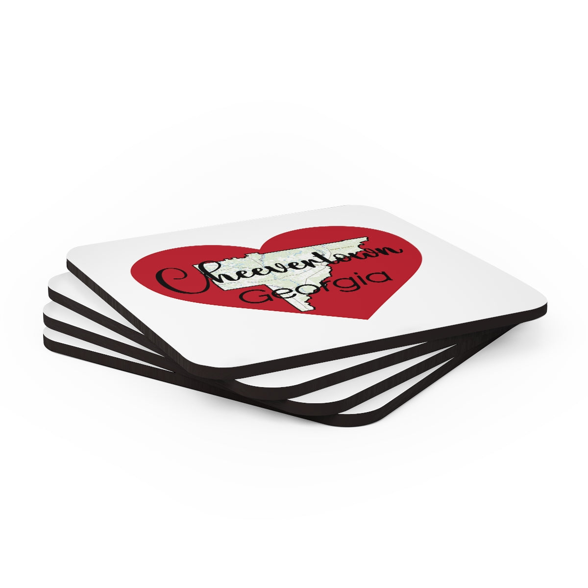 Cheevertown Georgia Corkwood Coaster Set