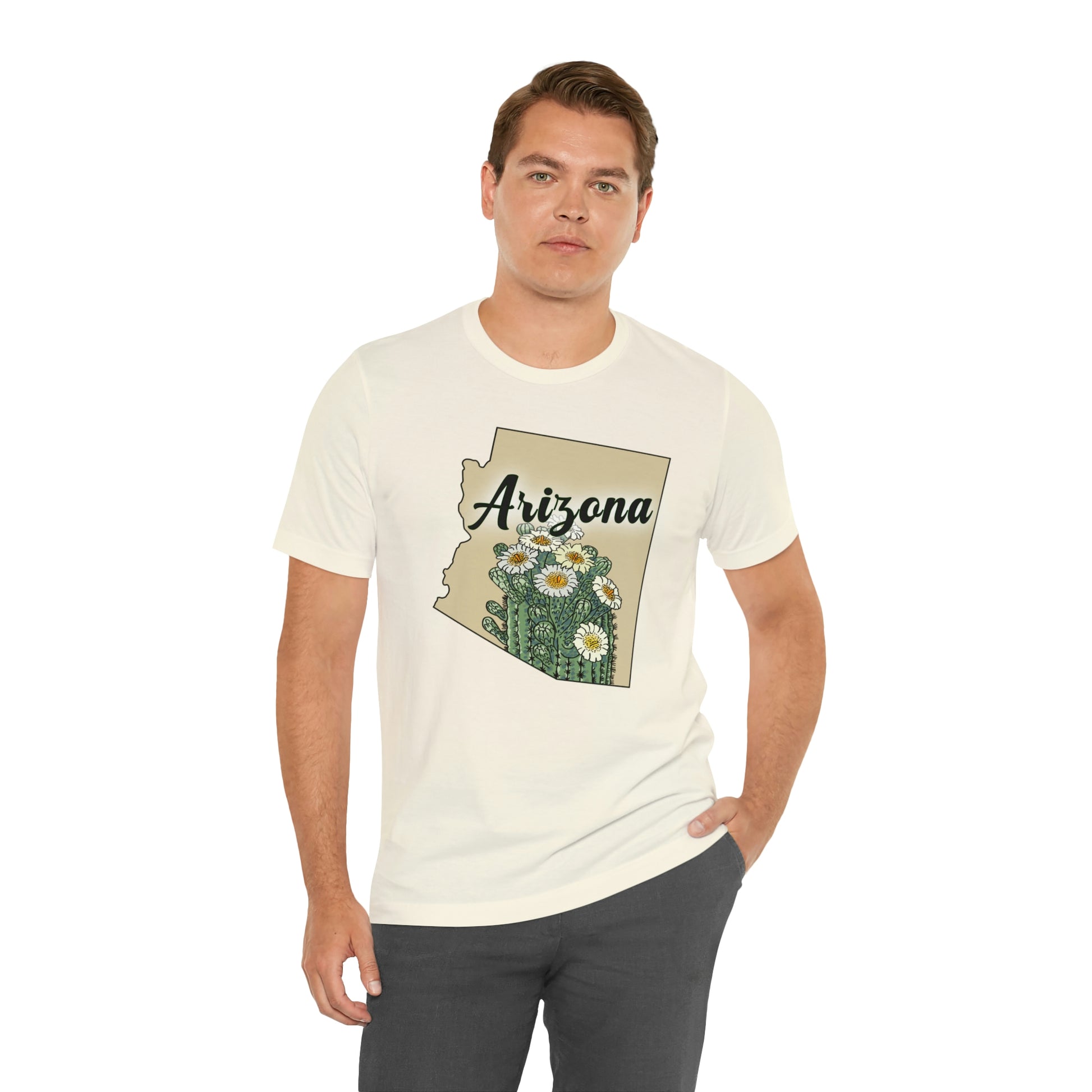 Arizona State Flower Short Sleeve T-shirt