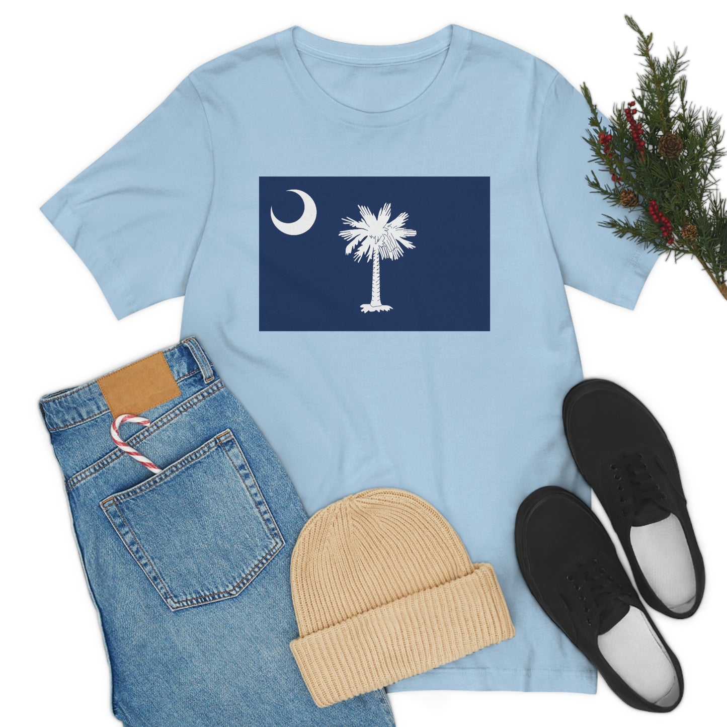 South Carolina Flag Unisex Jersey Short Sleeve Tee Tshirt T-shirt