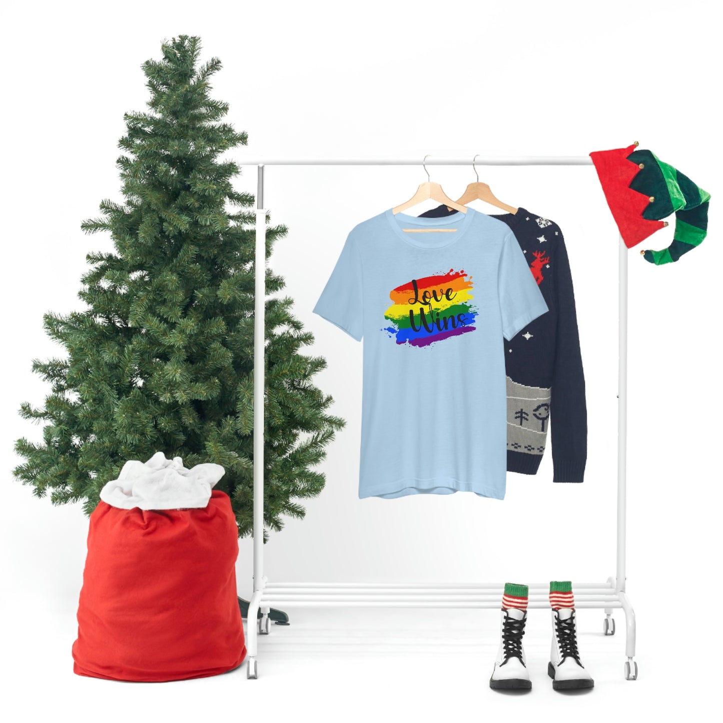 Love Wins LGBTQIA Print Unisex Jersey Short Sleeve Tee
