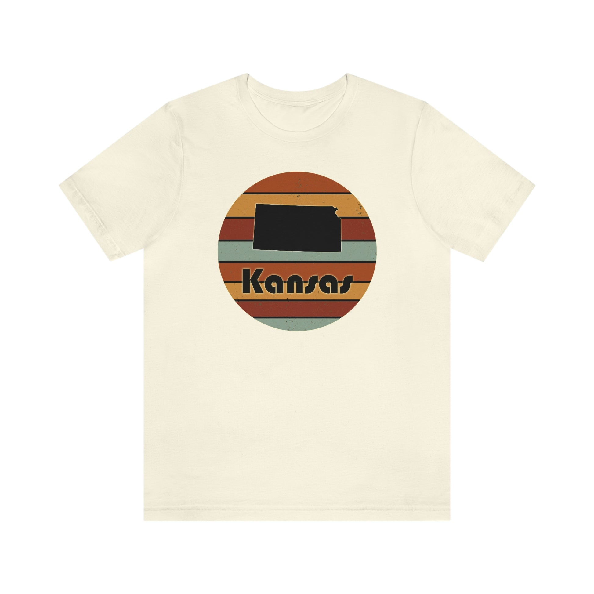 Kansas Retro Sunset Short Sleeve T-shirt