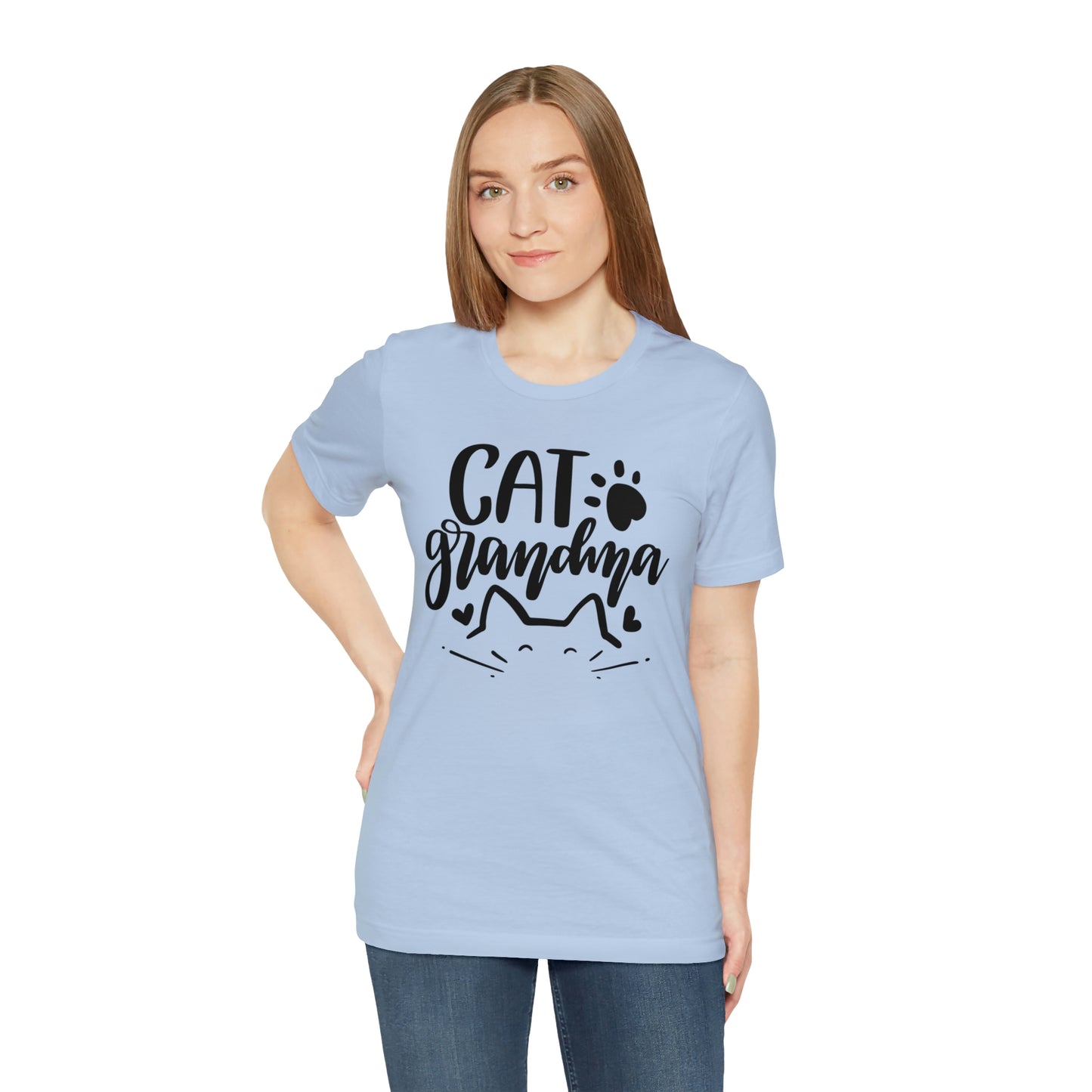 Cat Grandma Short Sleeve T-shirt