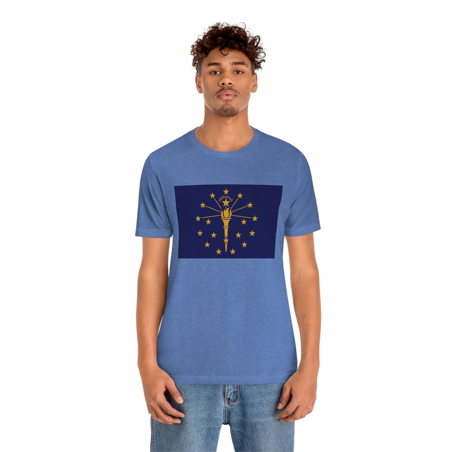 Indiana Flag Unisex Jersey Short Sleeve Tee Tshirt T-shirt