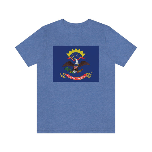 North Dakota Flag Unisex Jersey Short Sleeve Tee Tshirt T-shirt