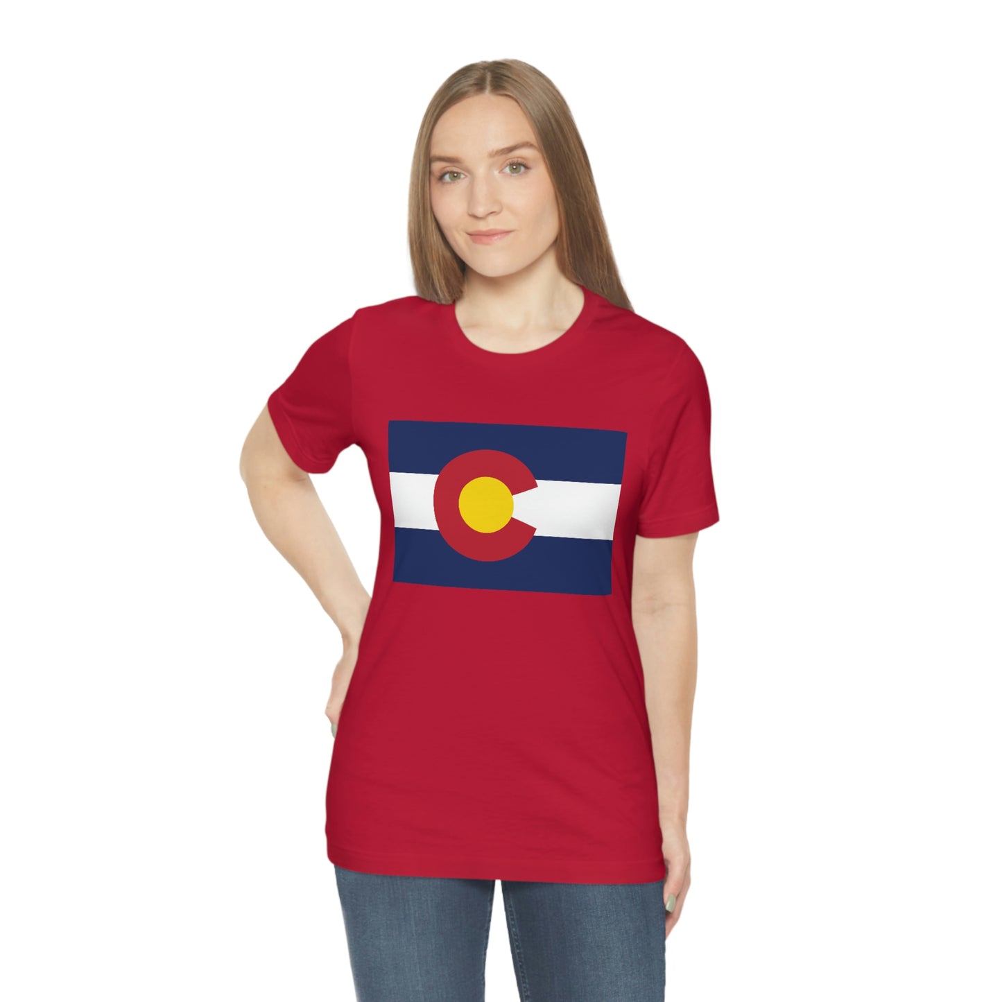 Colorado Flag Unisex Jersey Short Sleeve Tee Tshirt T-shirt