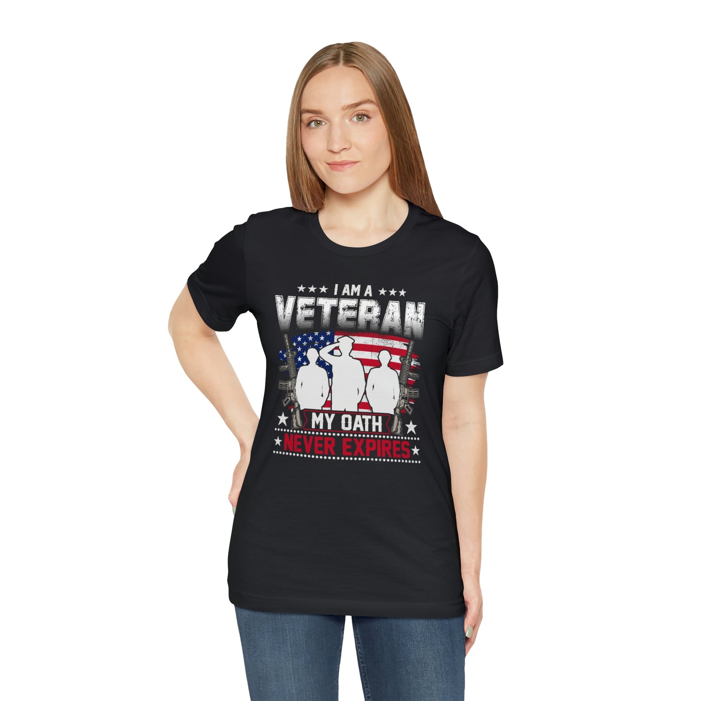 I am a Veteran My Oath Never Expires Short Sleeve T-shirt