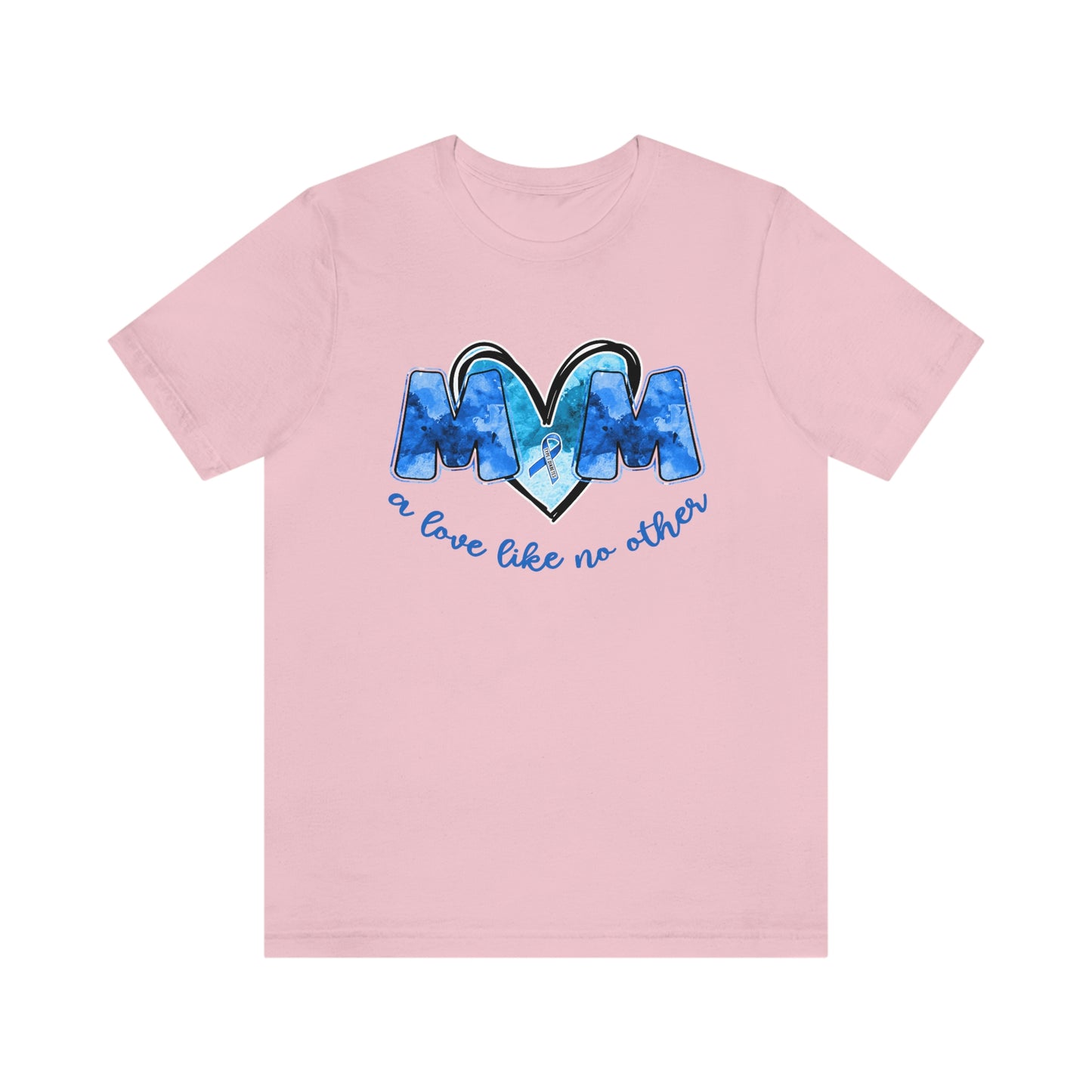 Mom A Love Like No Other Diabetes Awareness Print Unisex Jersey Short Sleeve Tee