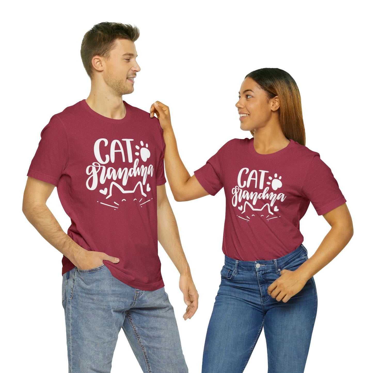 Cat Grandma Short Sleeve T-shirt