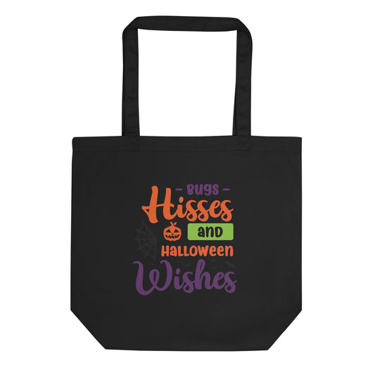 Bugs Hisses and Halloween Wishes Eco Tote Bag