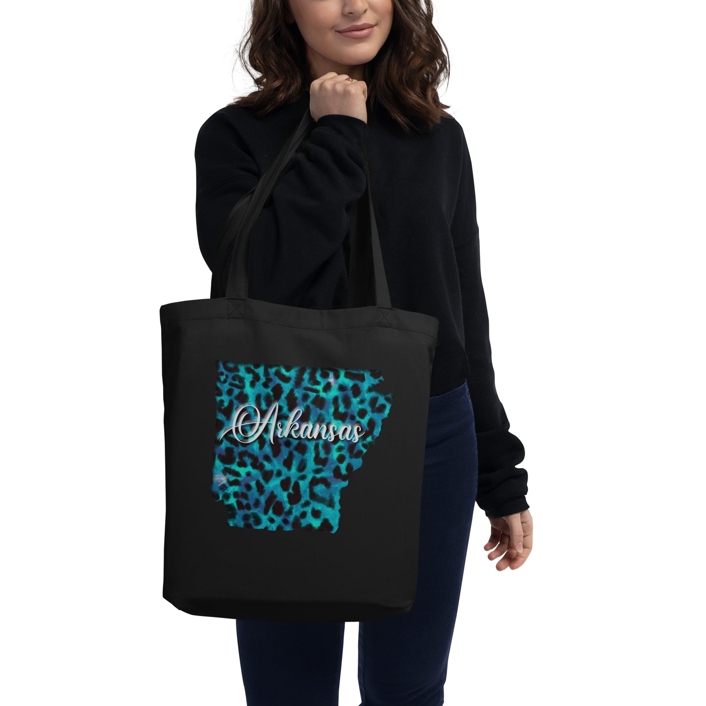 Arkansas Blue Leopard Eco Tote Bag