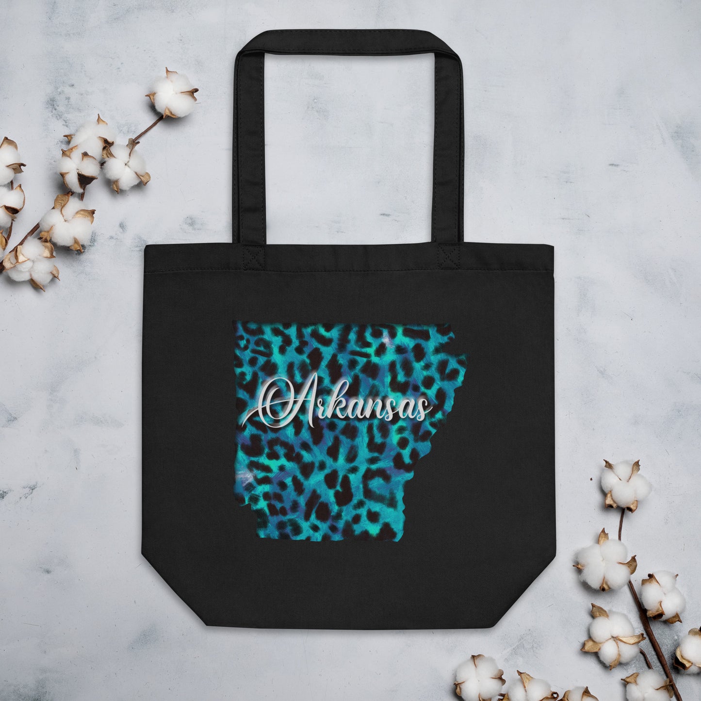 Arkansas Blue Leopard Eco Tote Bag