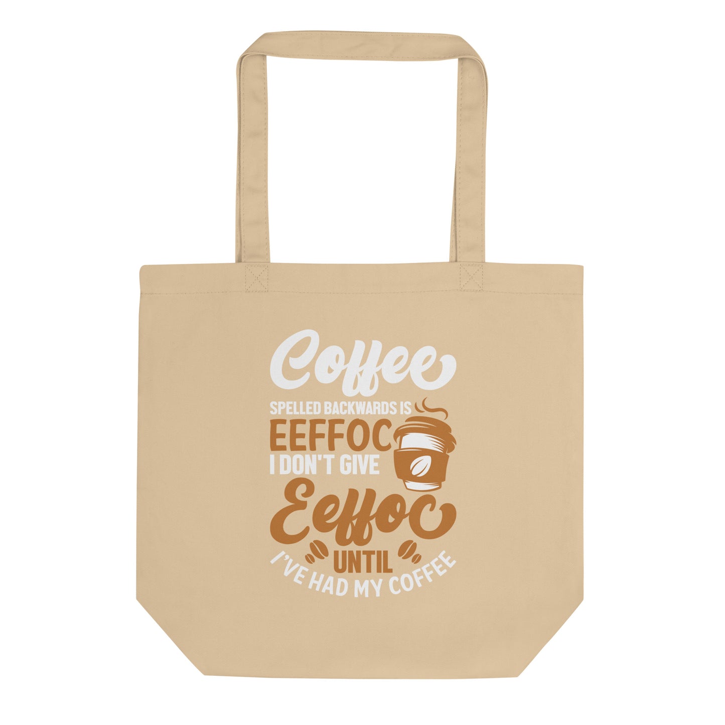 Coffee Spelled Backwards Eco Tote Bag