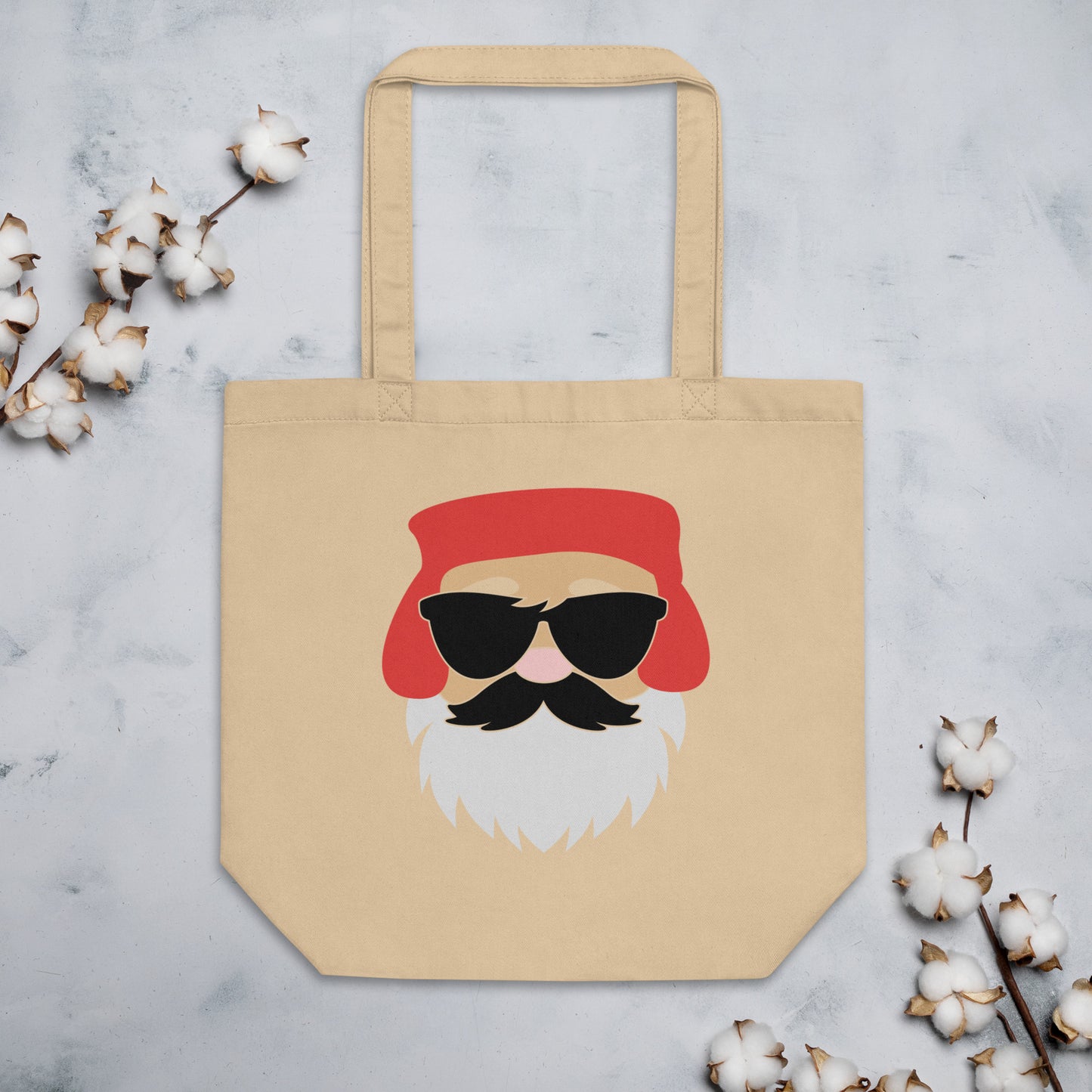 Santa Claus Sunglasses Eco Tote Bag