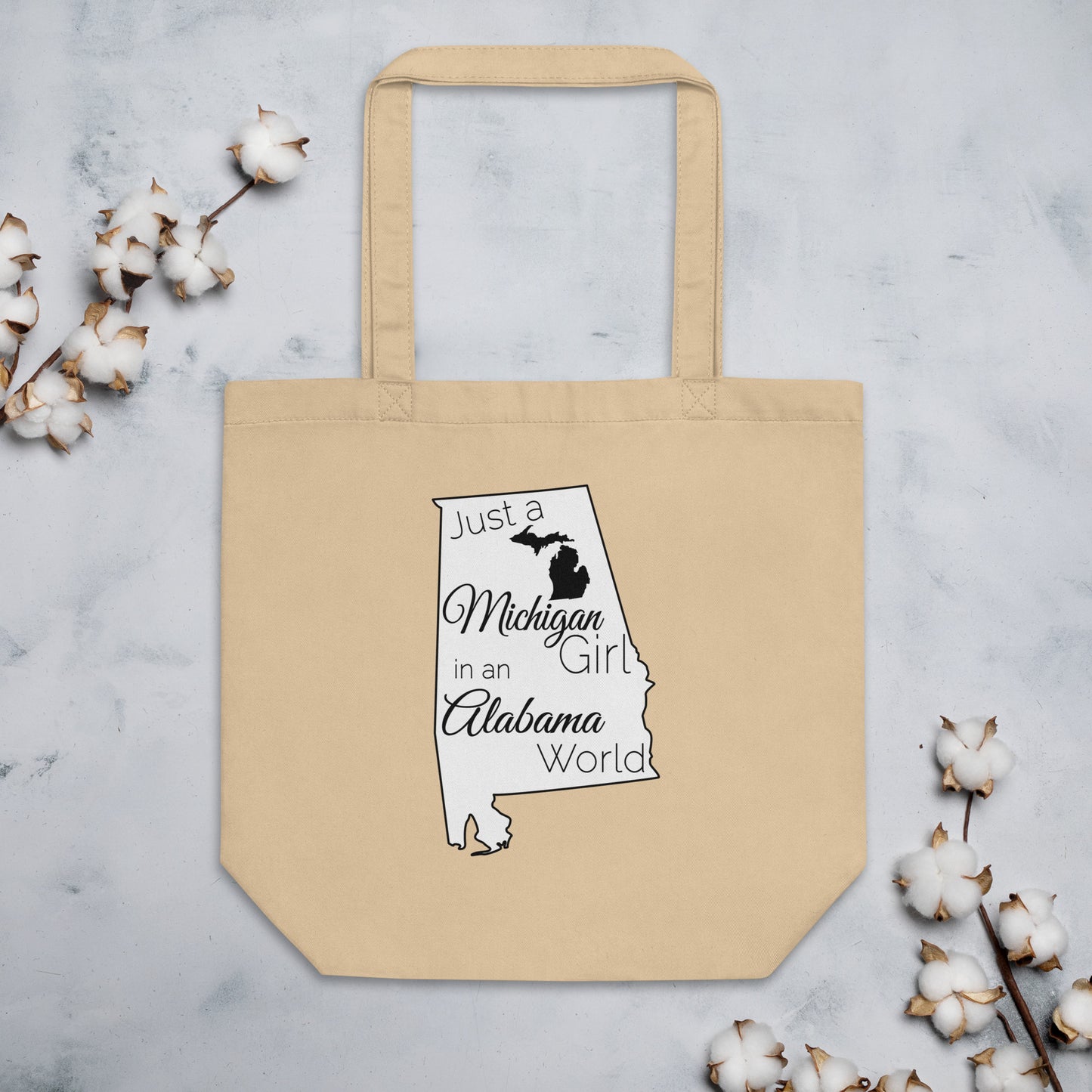Just a Michigan Girl in an Alabama World Eco Tote Bag