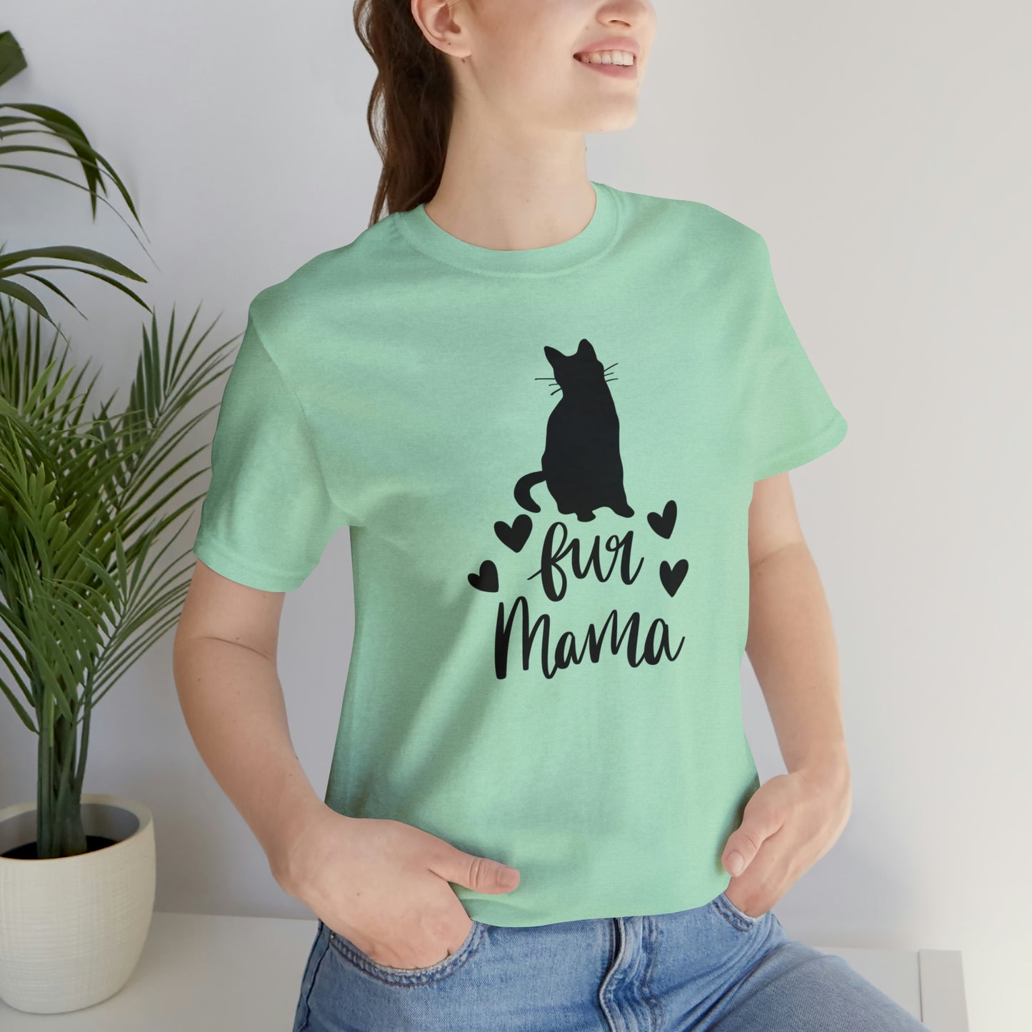 Fur Mama Cat Short Sleeve T-shirt