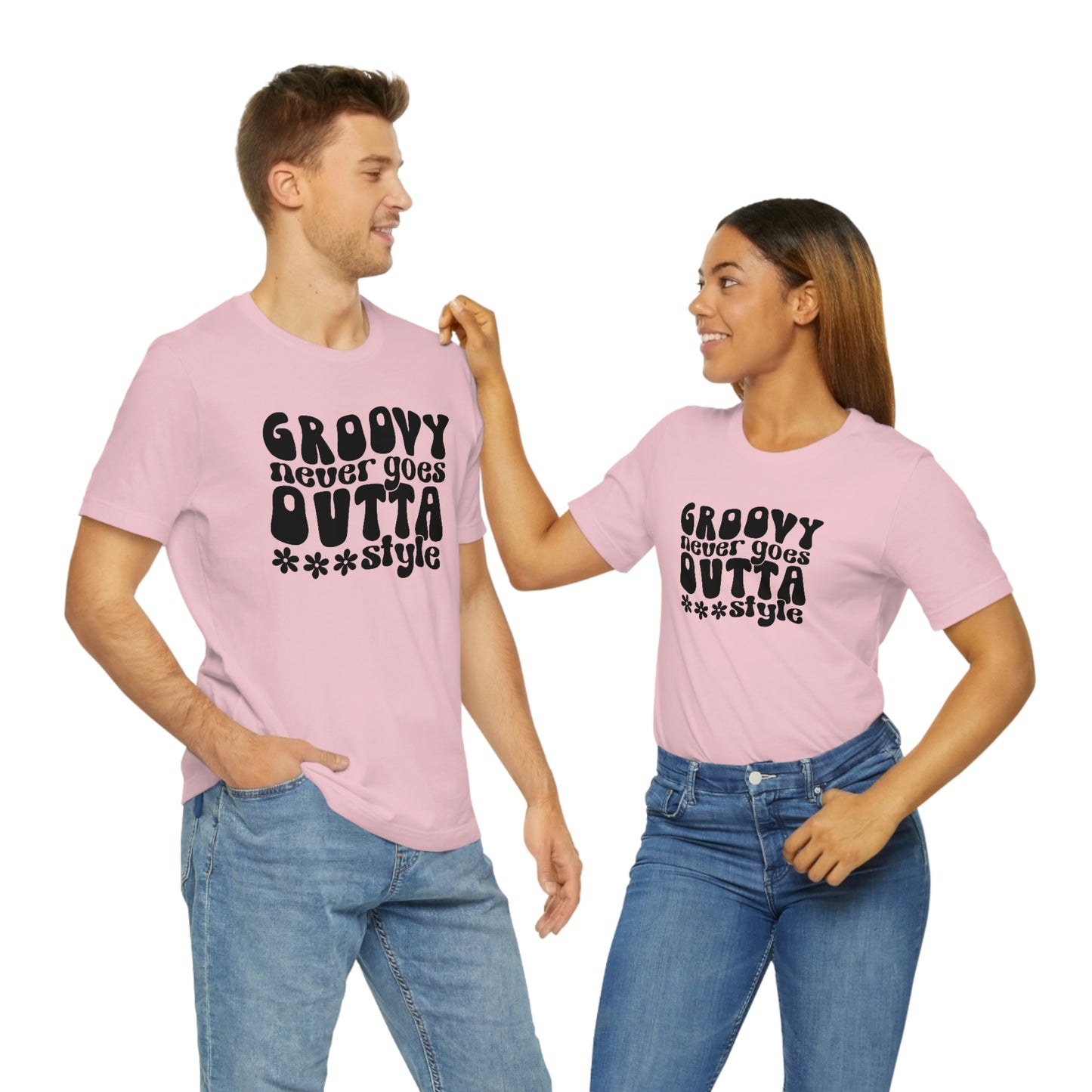 Groovy Never Goes Out of Style Unisex Jersey Short Sleeve Tee