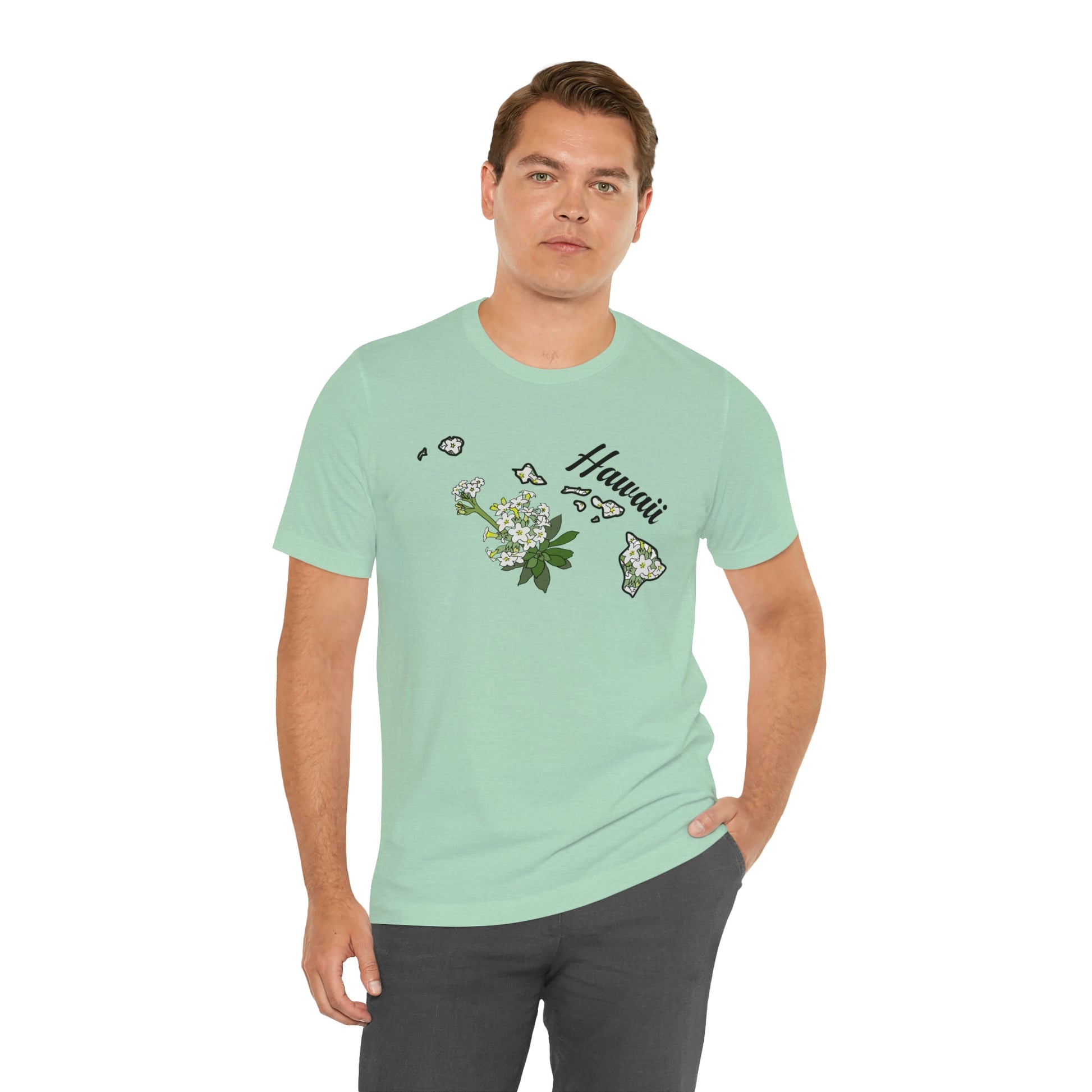 Hawaii State Flower Short Sleeve T-shirt