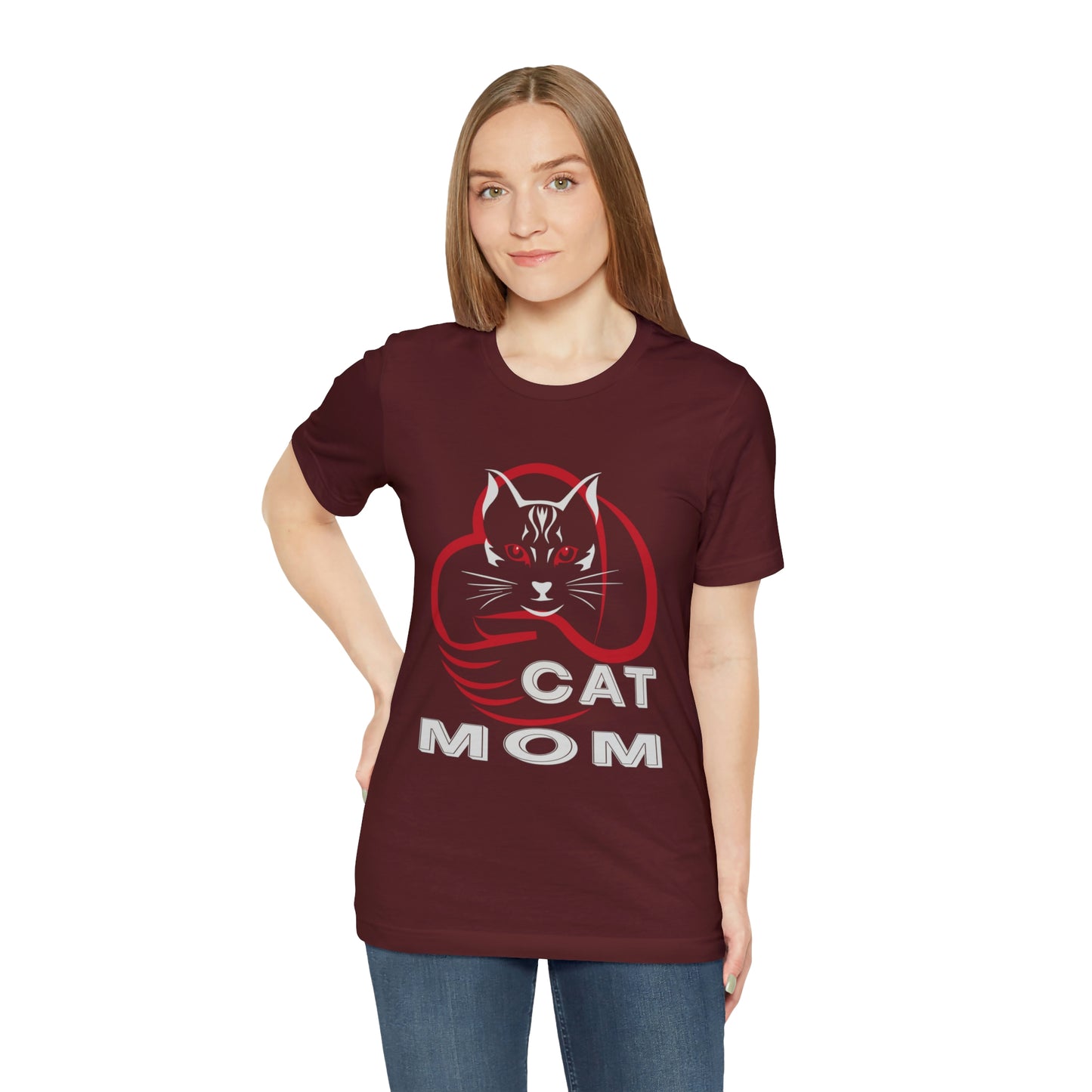 Cat Mom Short Sleeve T-shirt