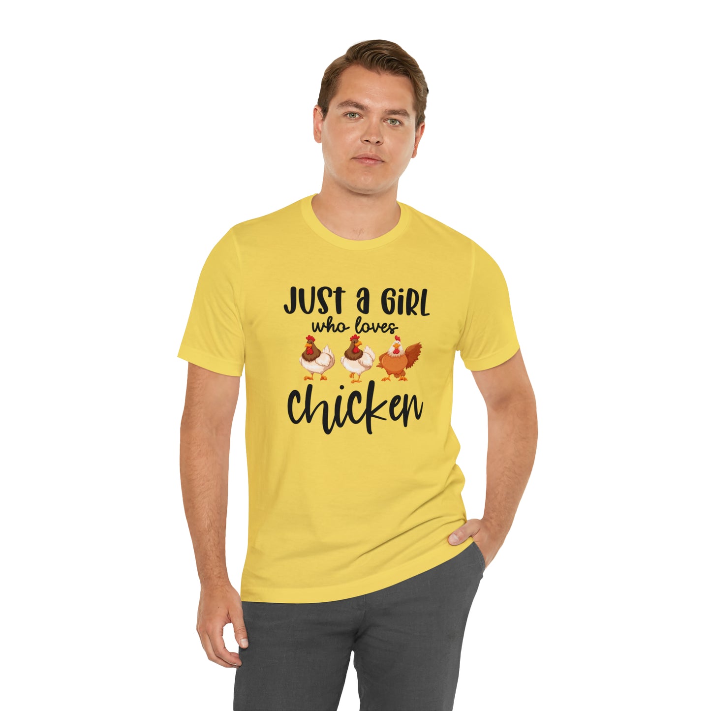 Just a Girl Who Loves Chicken Short Sleeve T-shirt