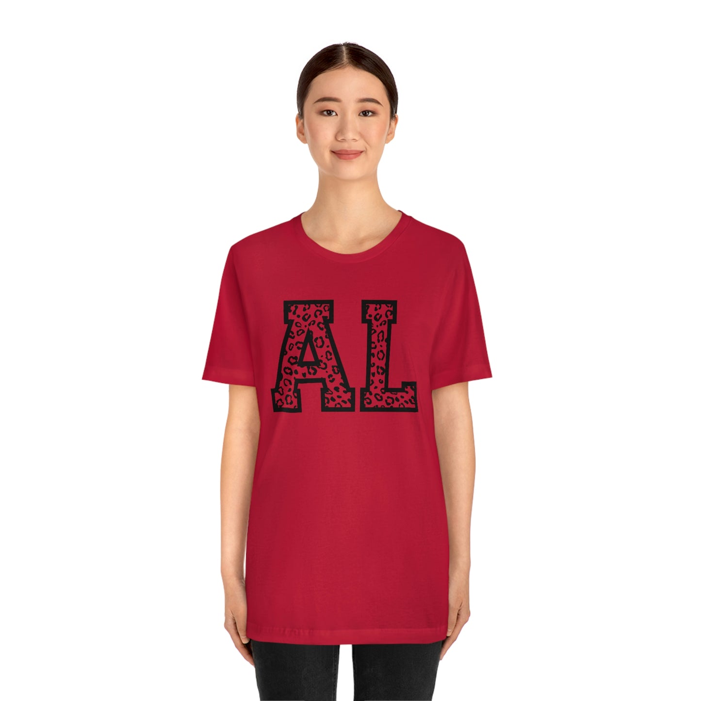 Alabama AL Leopard Unisex Jersey Short Sleeve T-shirt