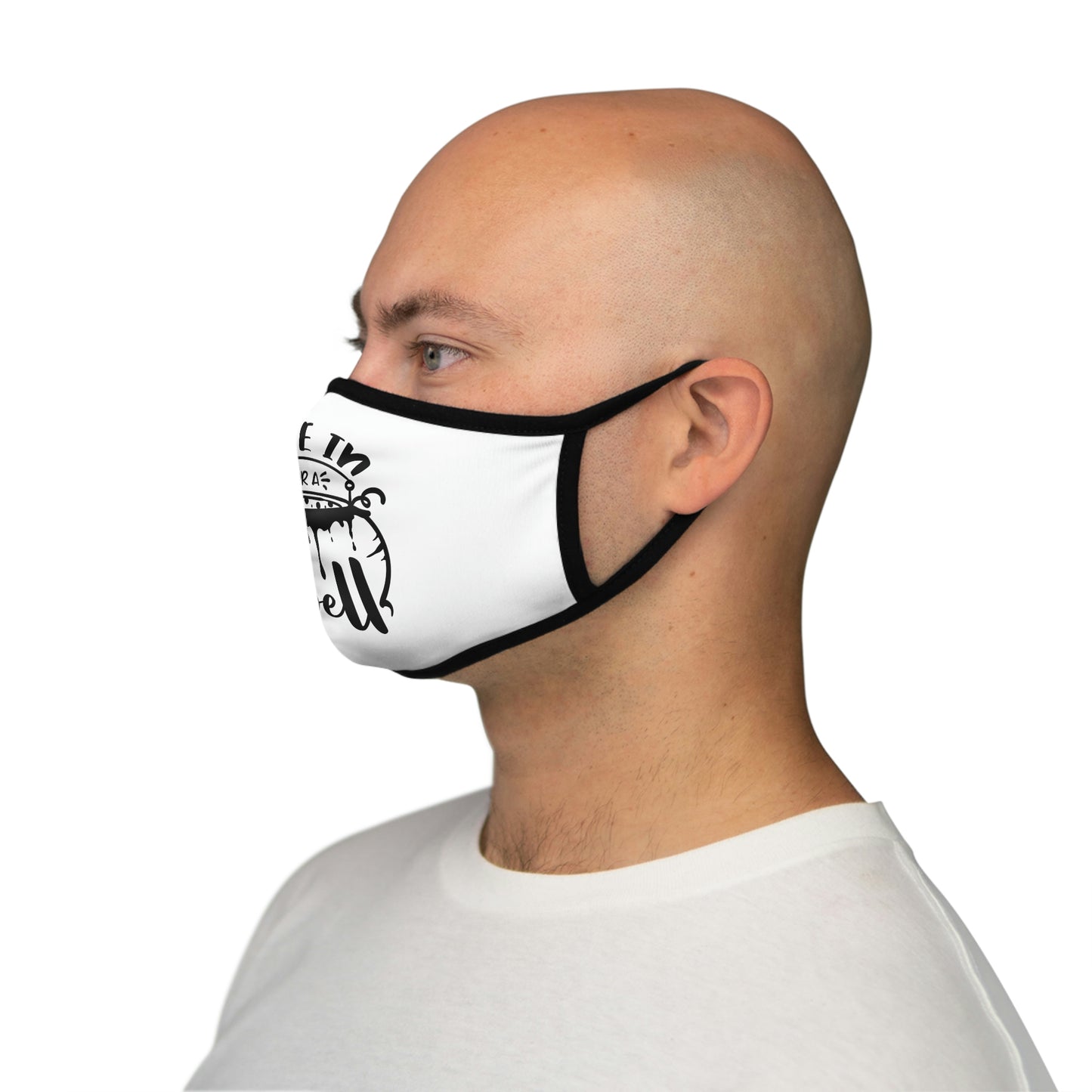 Come in for a Spell Fitted Polyester Face Mask