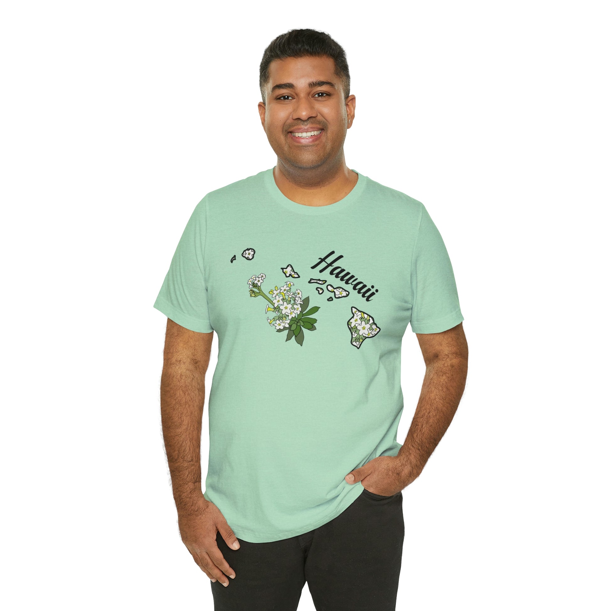 Hawaii State Flower Short Sleeve T-shirt