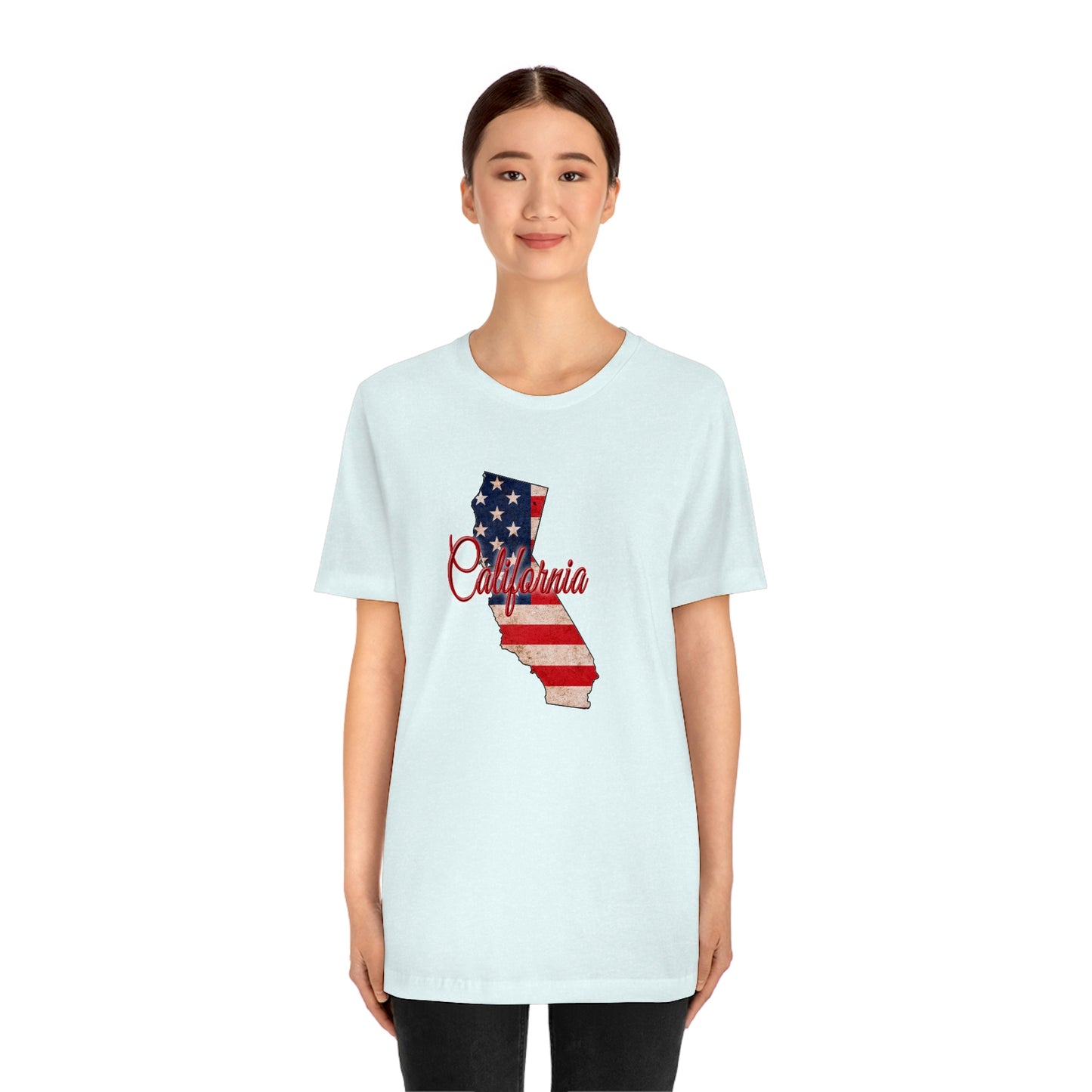 California US Flag Unisex Jersey Short Sleeve Tee Tshirt T-shirt