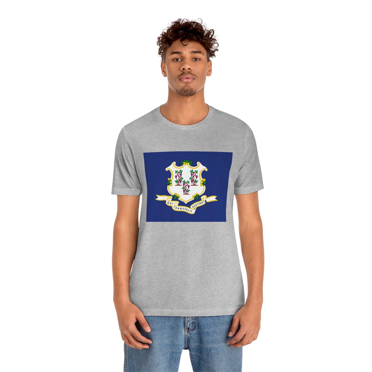 Connecticut Flag Unisex Jersey Short Sleeve Tee Tshirt T-shirt