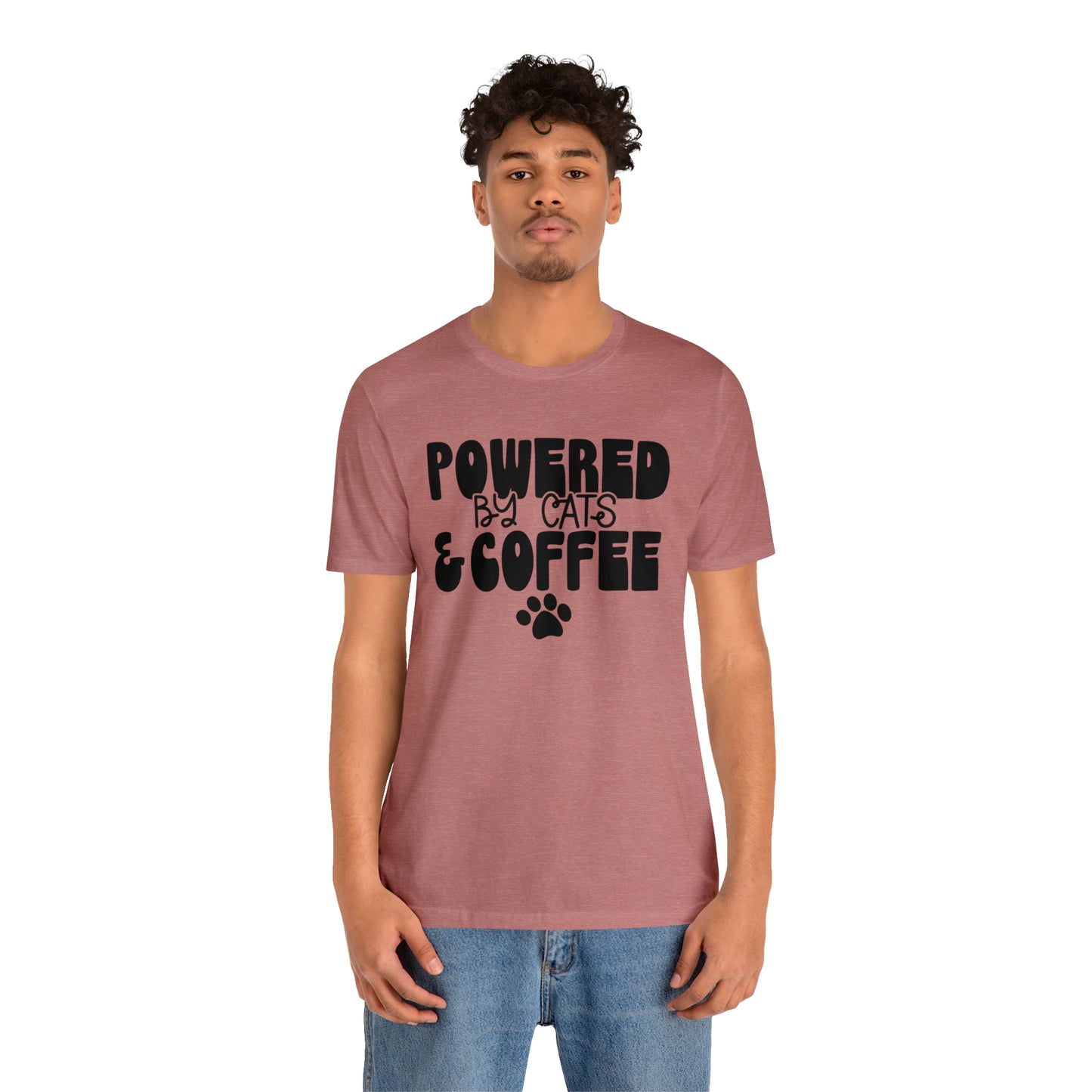 Powered by Cats & Coffee Short Sleeve T-shirt