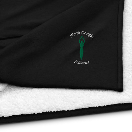 North Georgia Solitaries Premium sherpa blanket