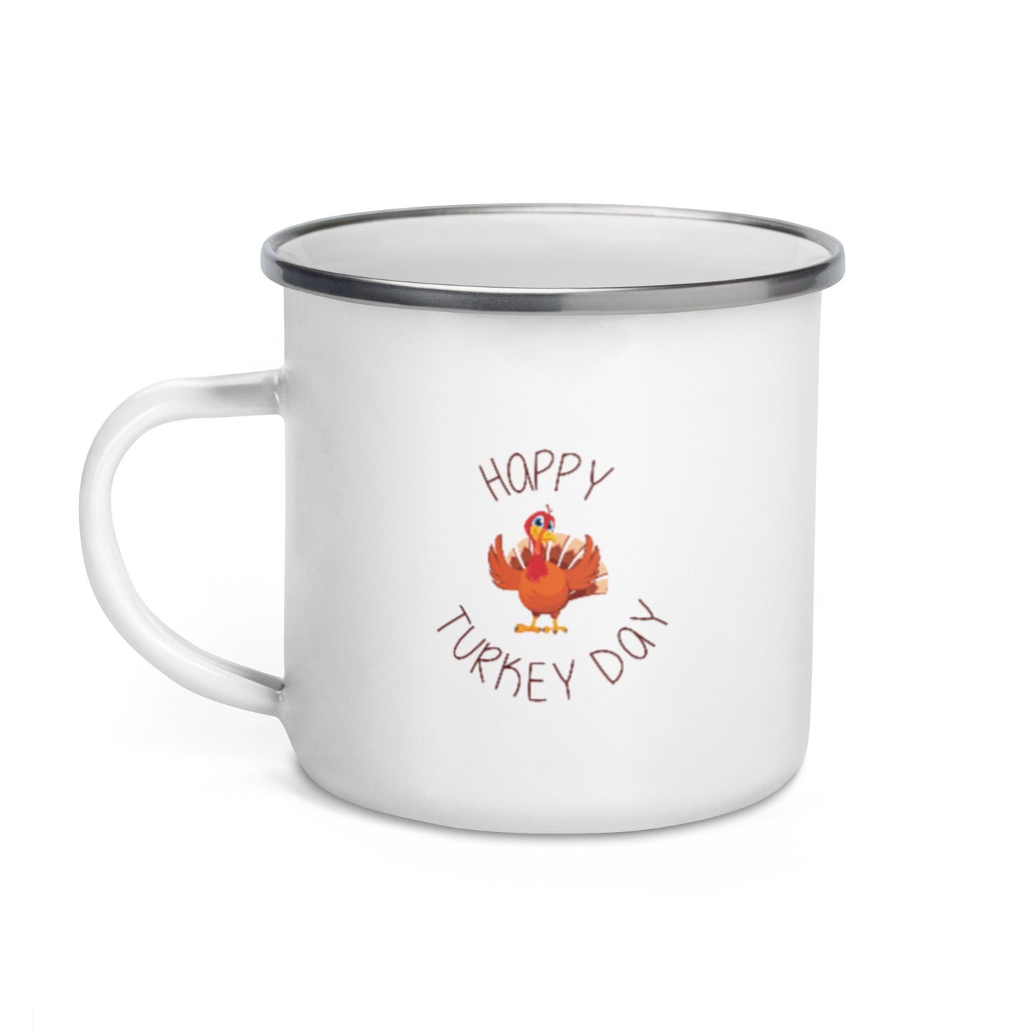 Happy Turkey Day Enamel Mug
