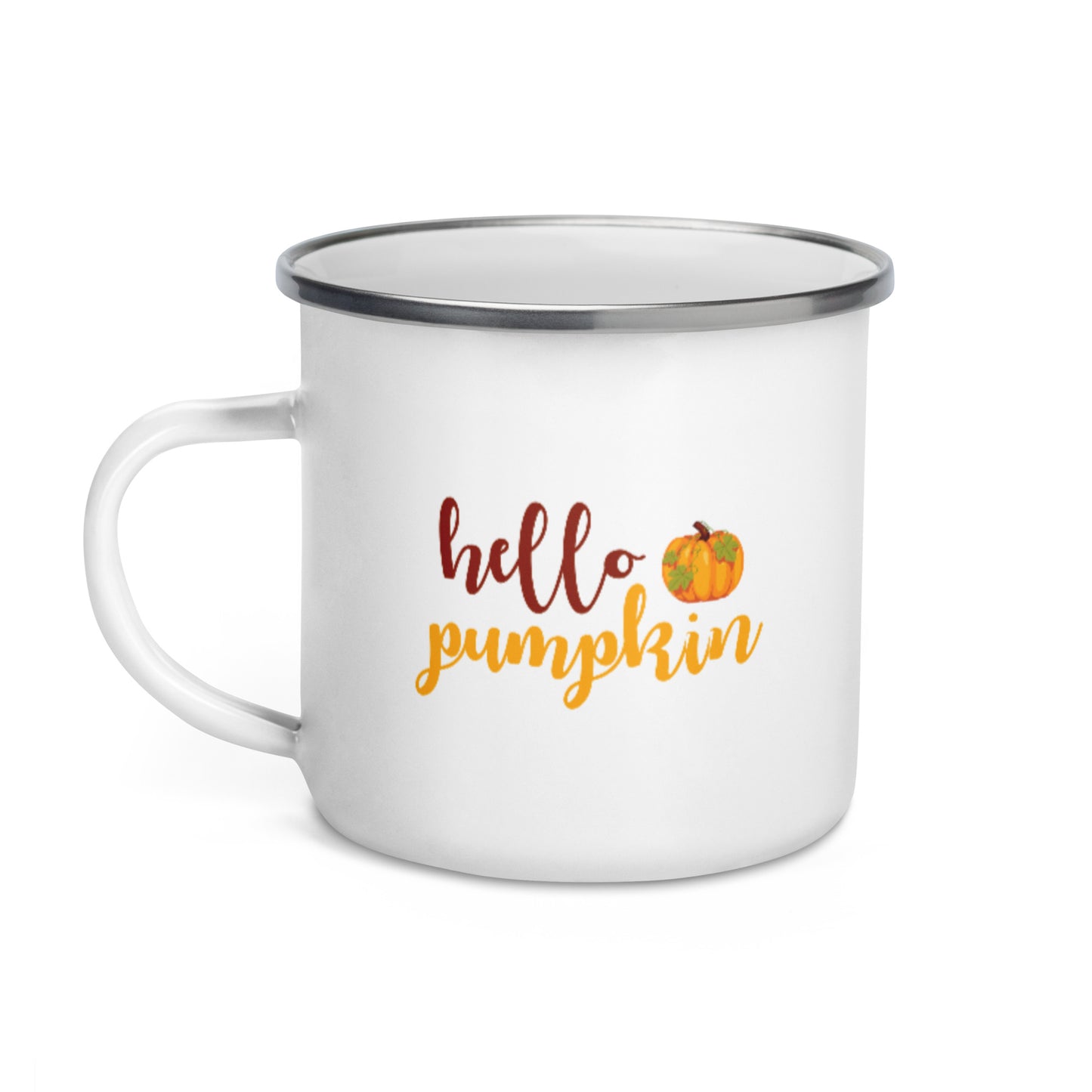 Hello Pumpkin Enamel Mug