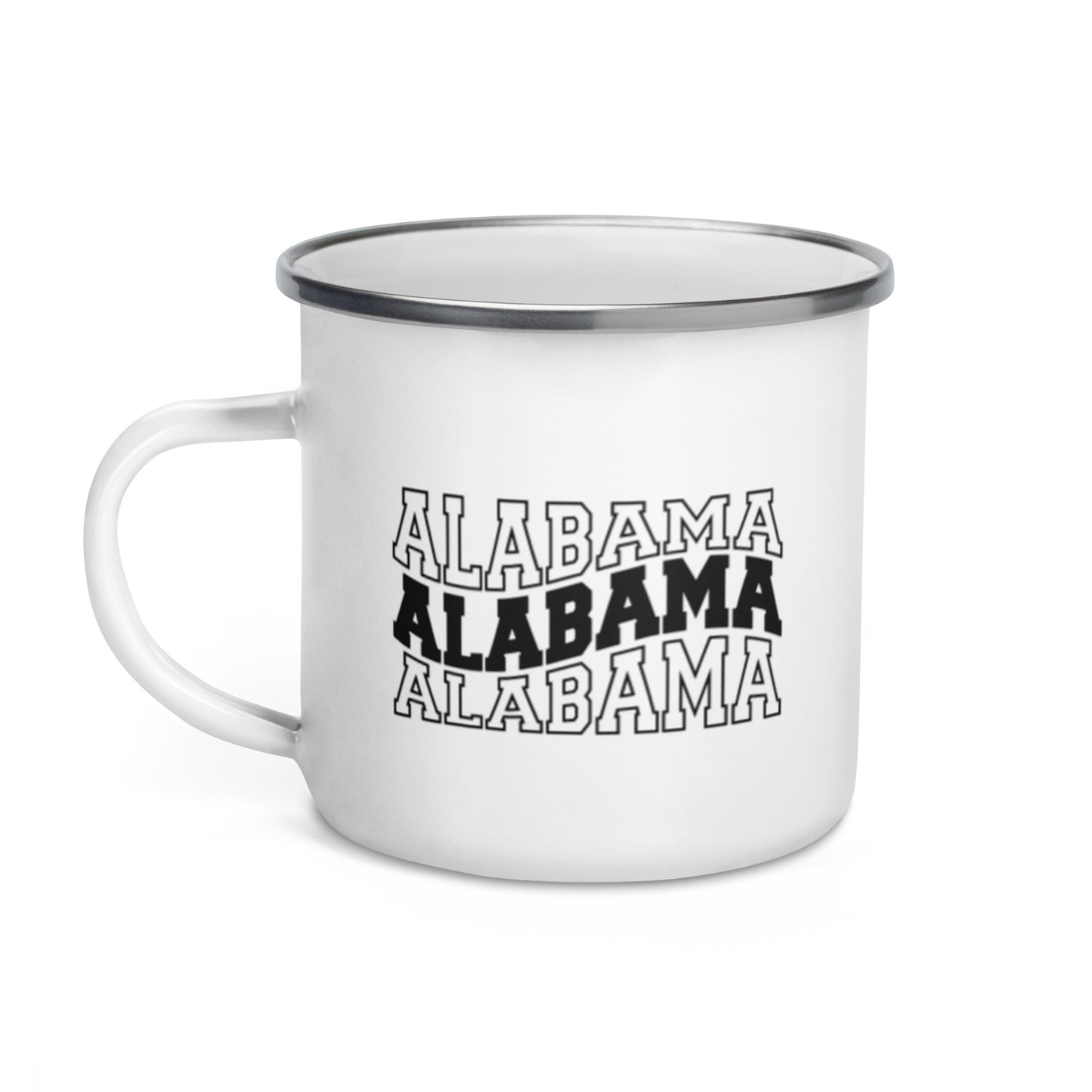 Alabama Wavy Letters Enamel Mug