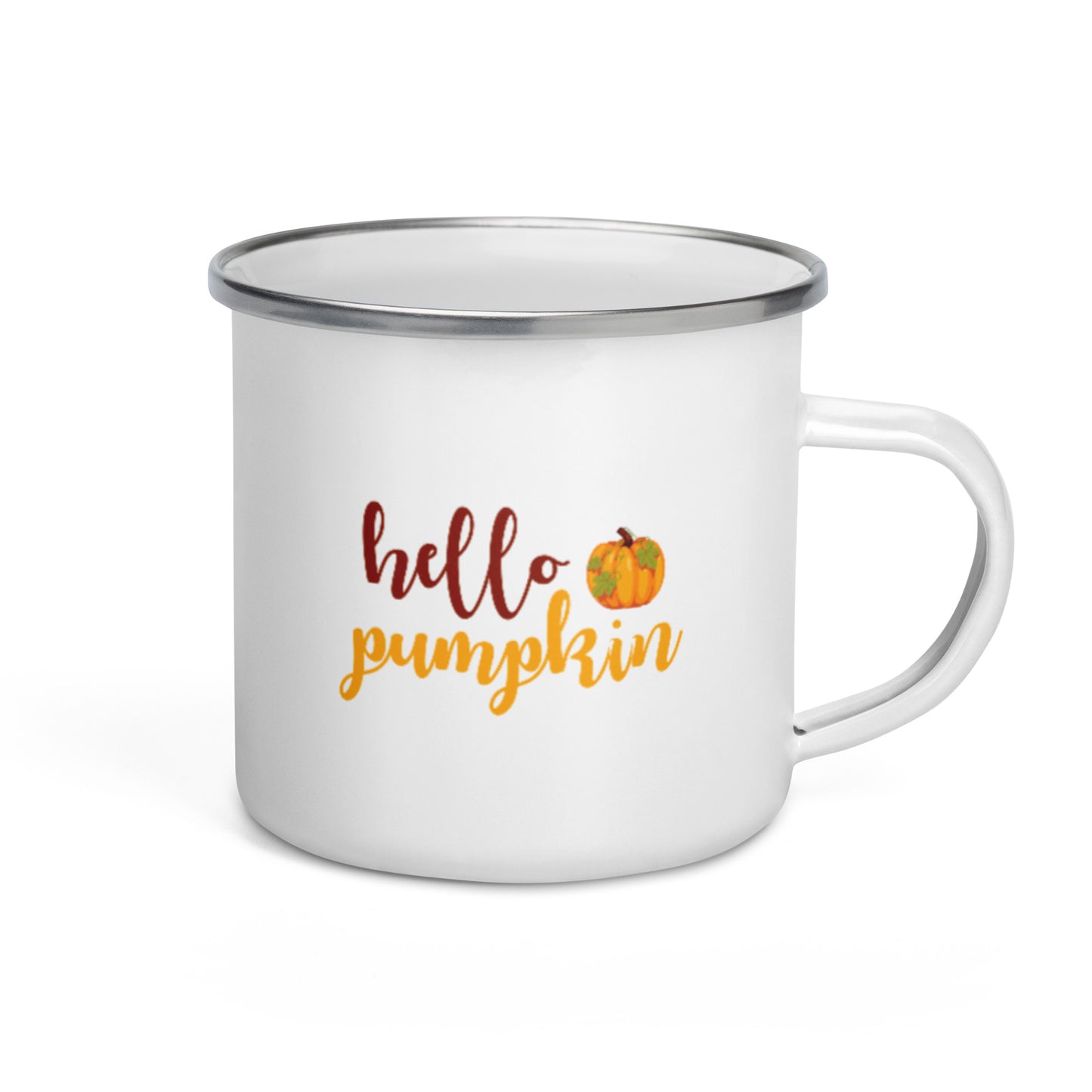 Hello Pumpkin Enamel Mug