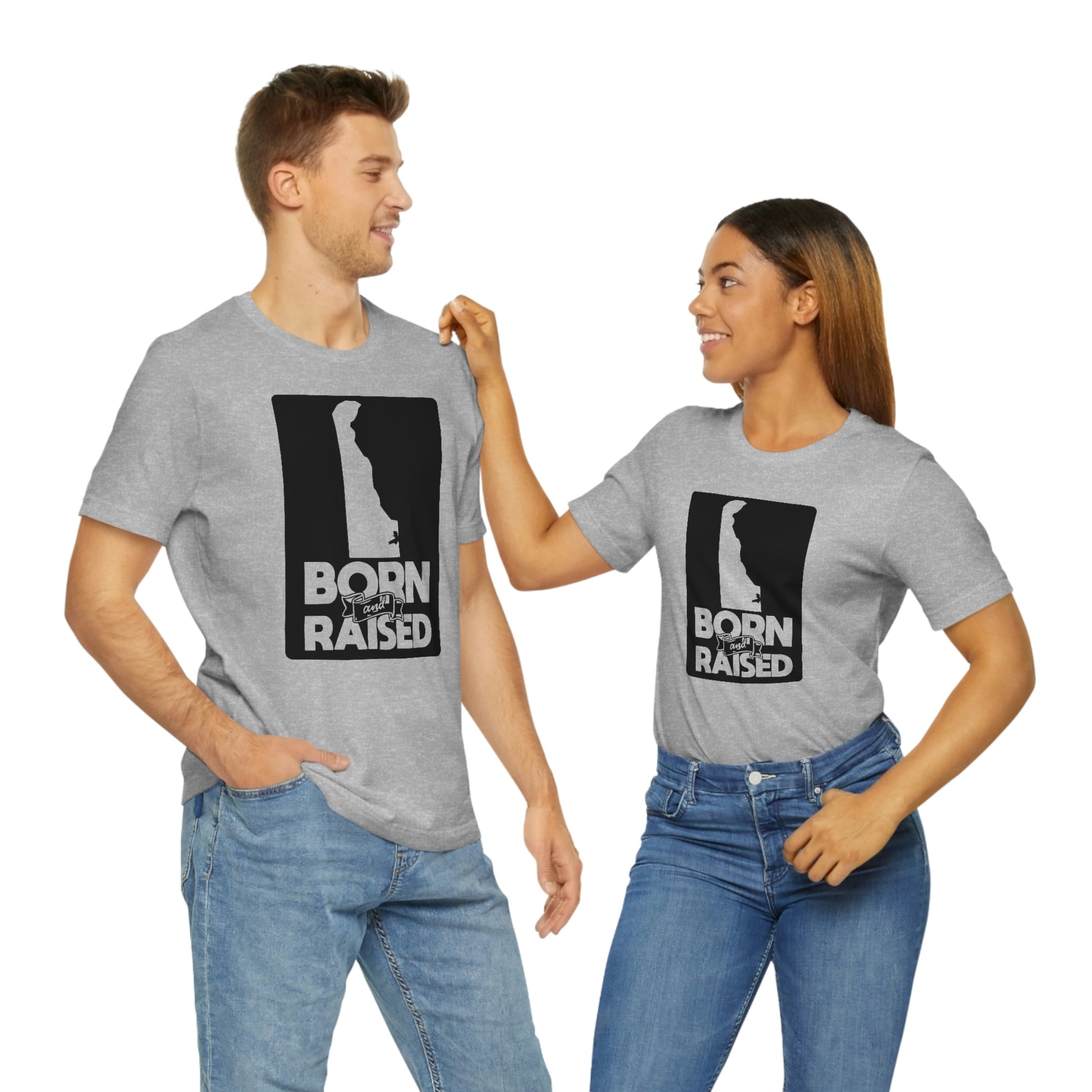 Delaware Born and Raised Short Sleeve  T-shirt