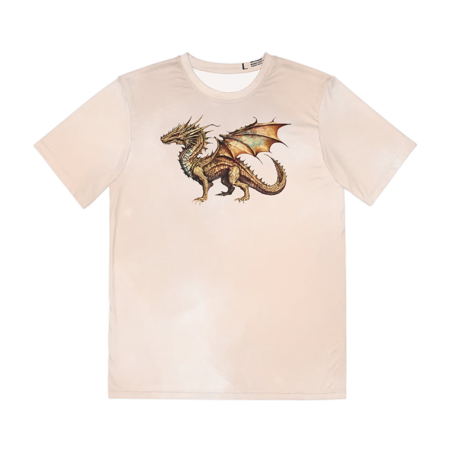 Dragon on Watercolor Background T-shirt