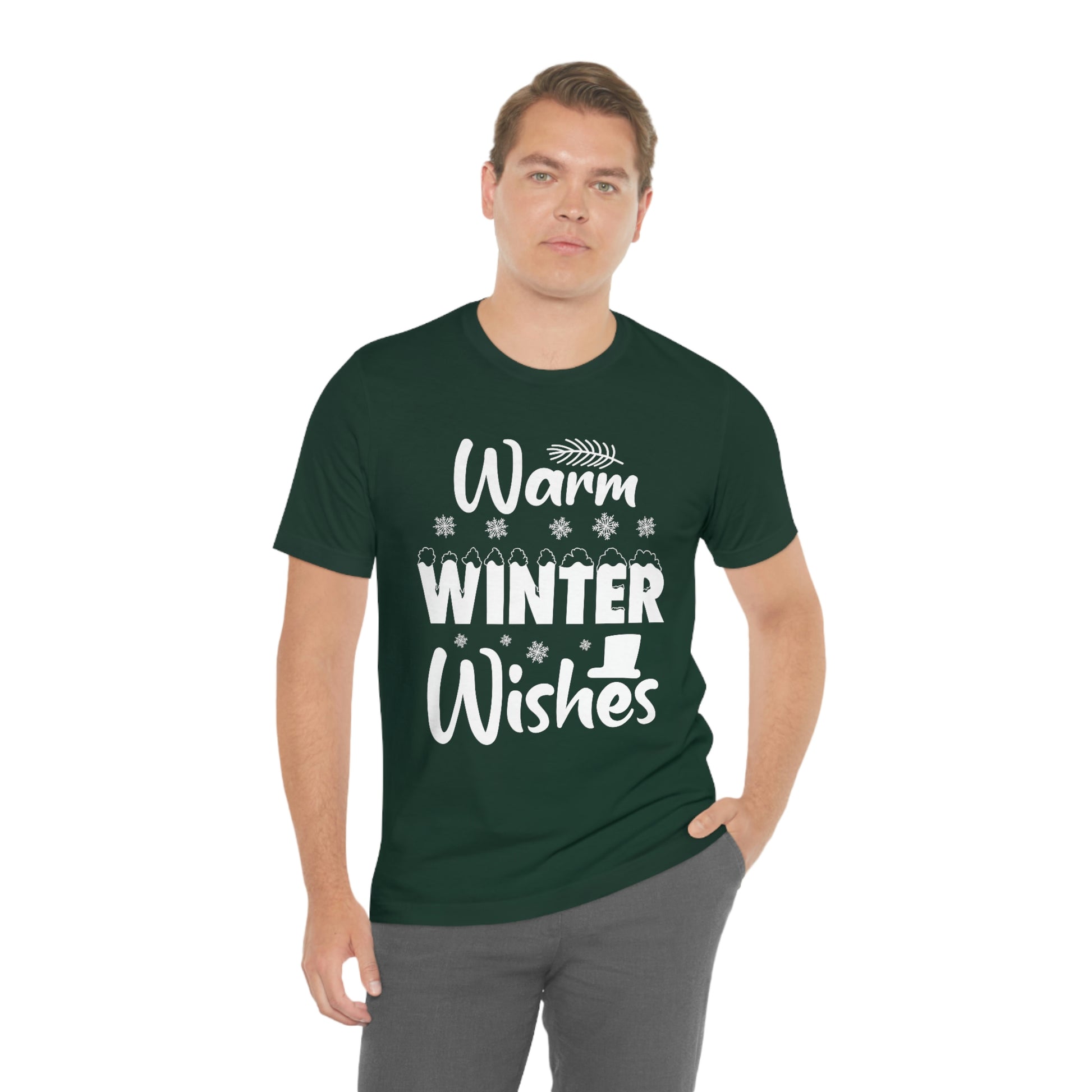 Warm Winter Wishes Unisex Jersey Short Sleeve Tee