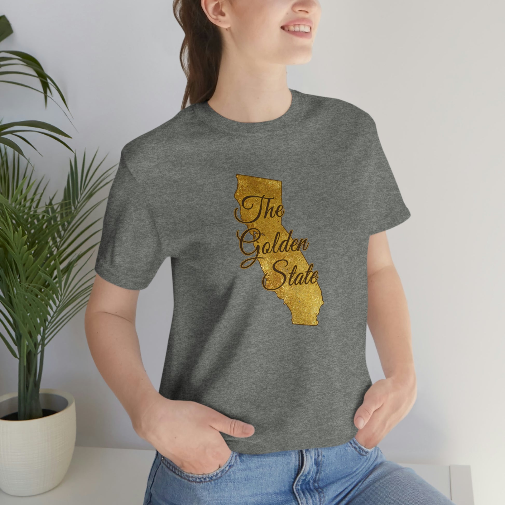 The Golden State California Unisex Jersey Short Sleeve Tee Tshirt T-shirt