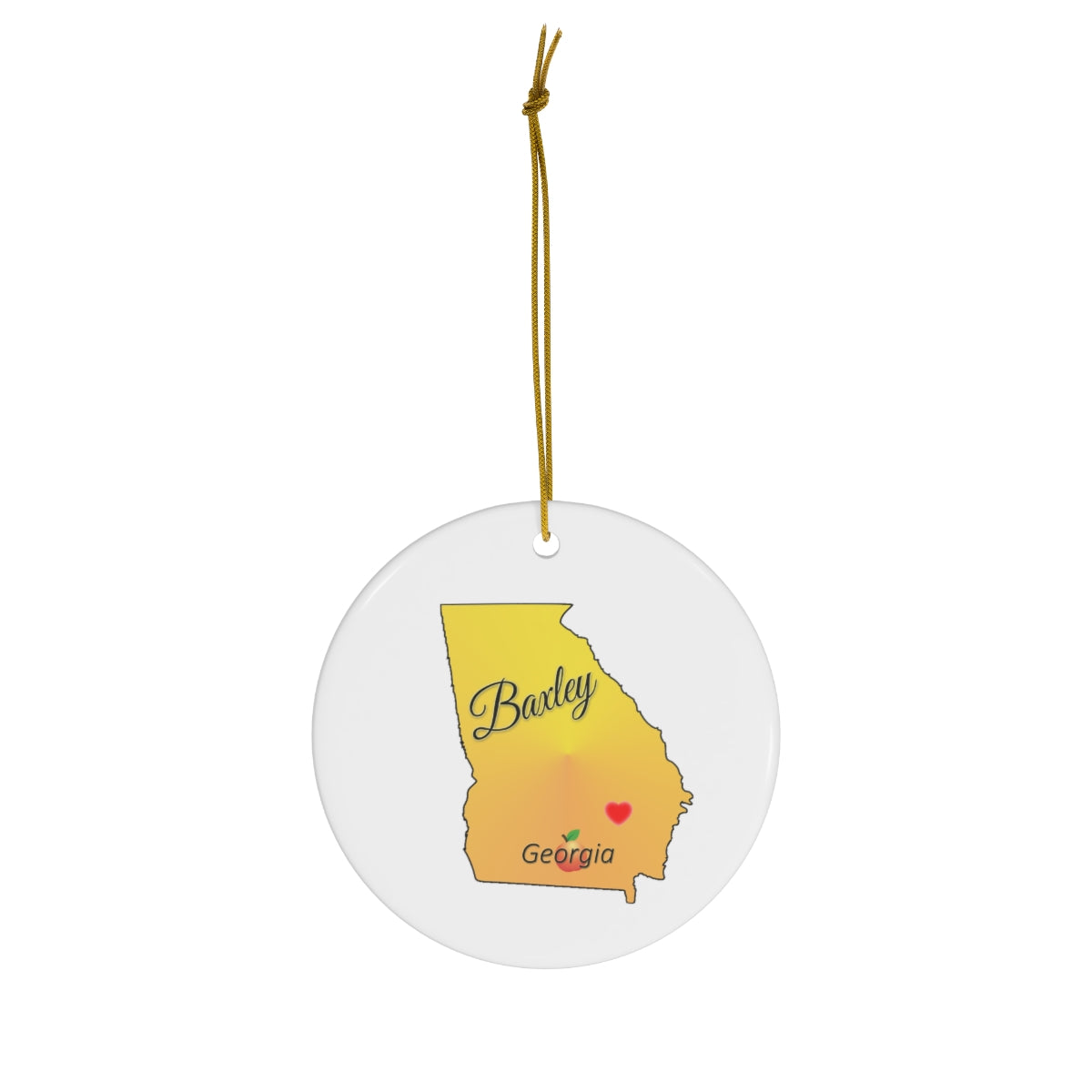 Baxley Georgia Ceramic Ornament, 1-Pack