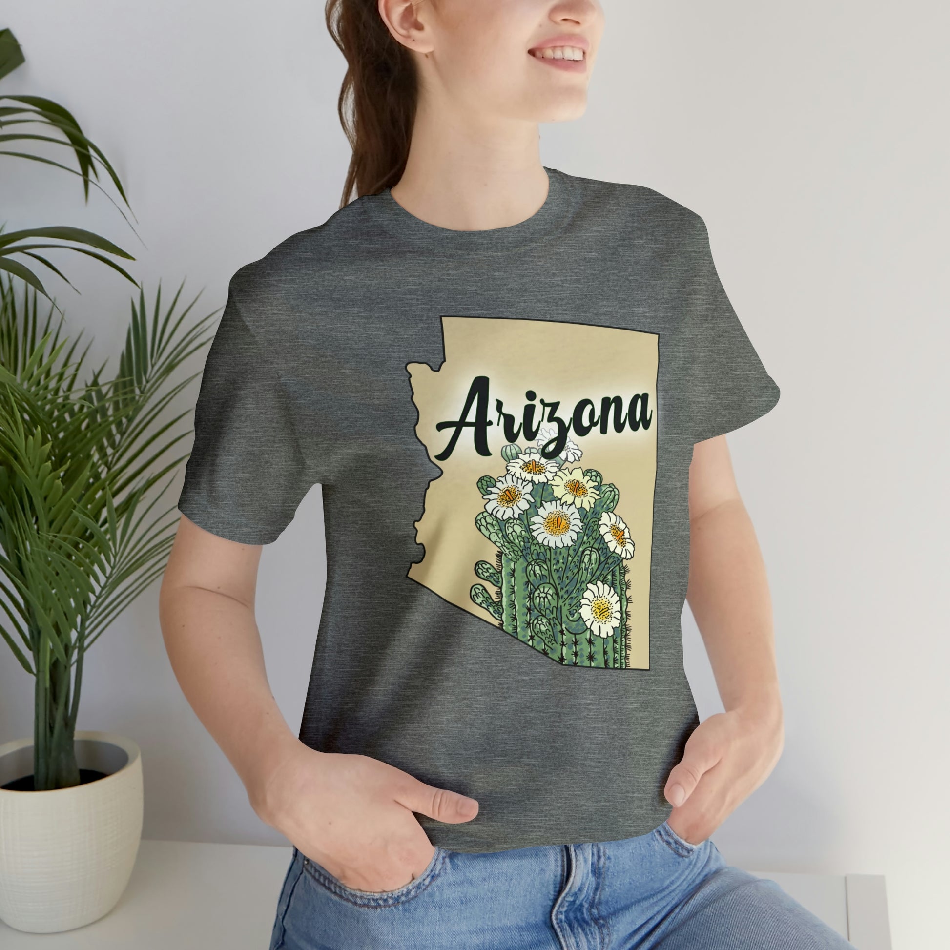 Arizona State Flower Short Sleeve T-shirt