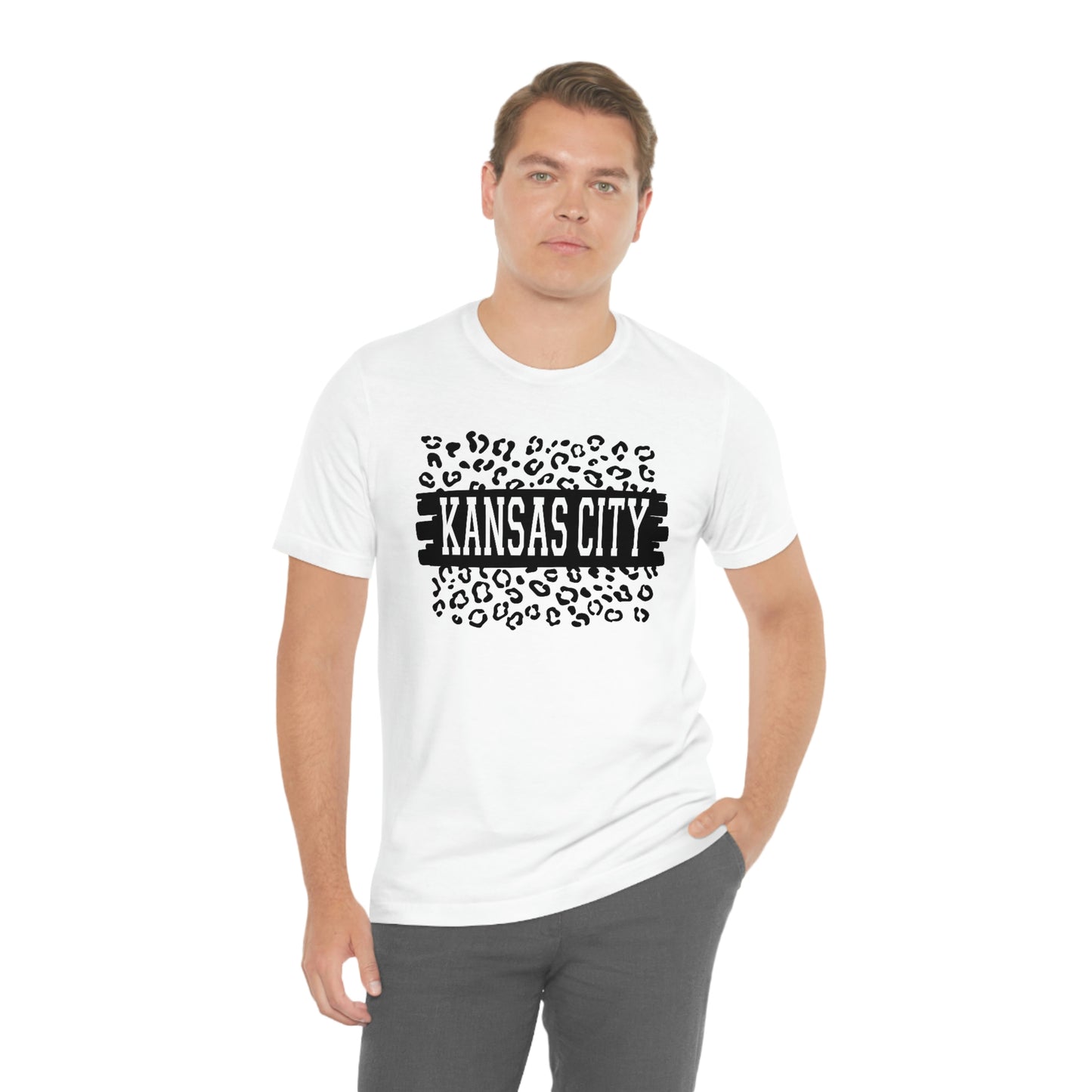 Kansas City Leopard Print Short Sleeve T-shirt