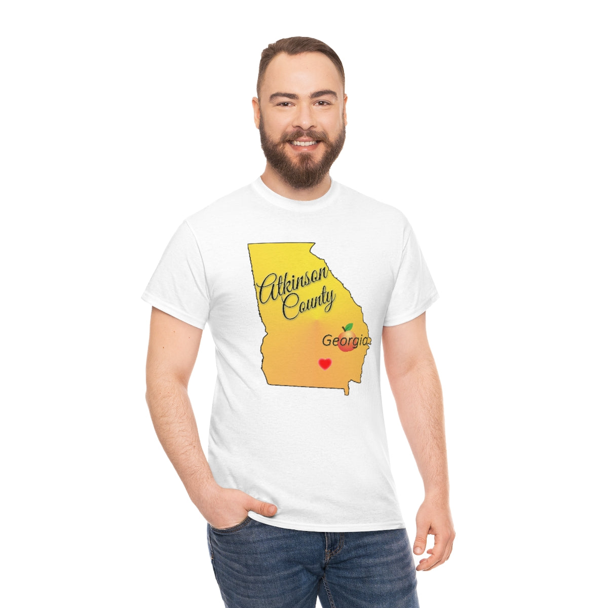 Atkinson County Georgia Unisex Heavy Cotton Tee