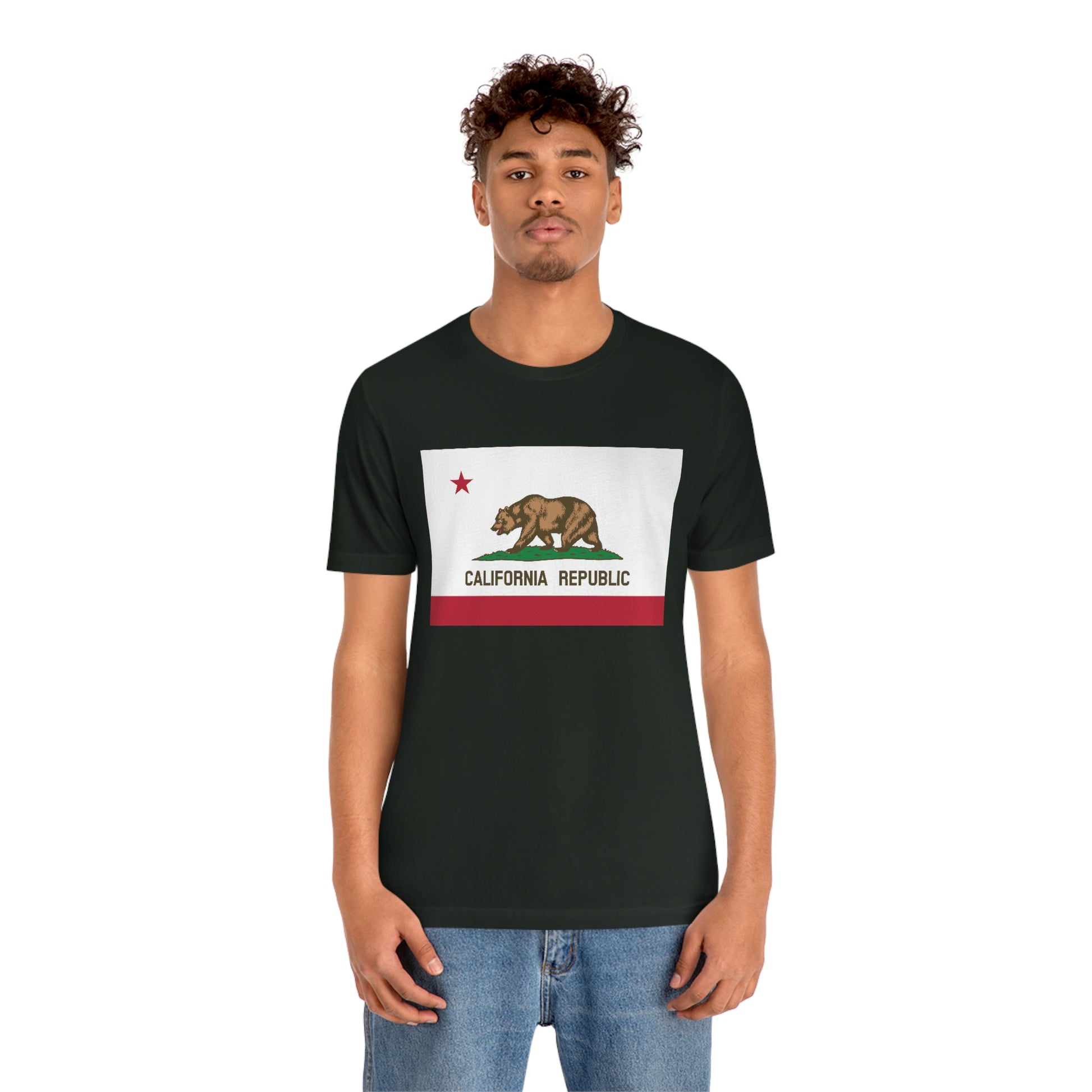 California Flag Unisex Jersey Short Sleeve Tee Tshirt T-shirt