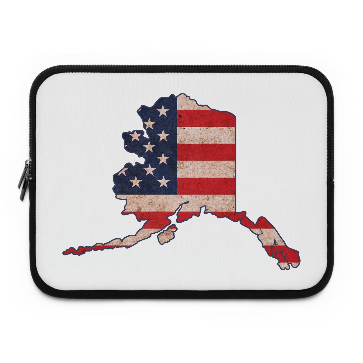 Alaska US Flag Print Laptop Sleeve