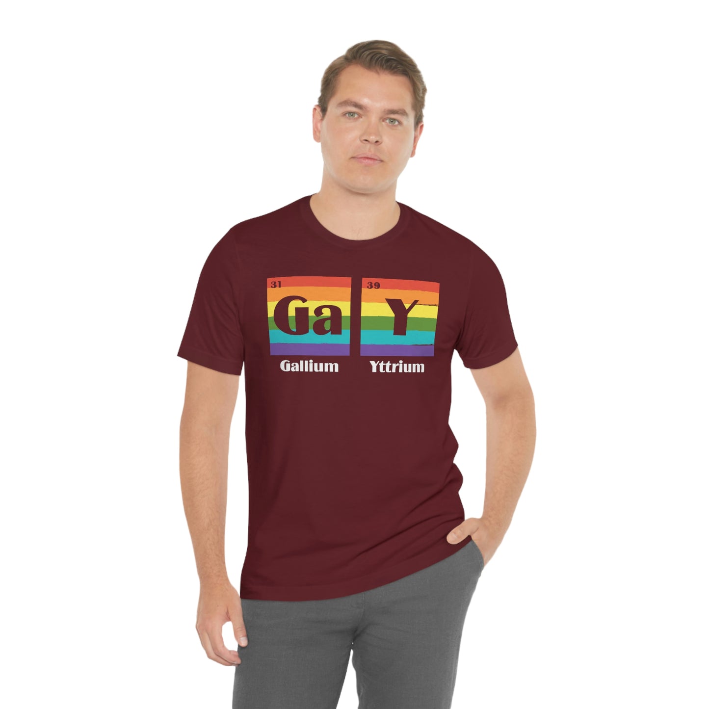 Gallium Yttrium LGBTQIA Unisex Jersey Short Sleeve Tee