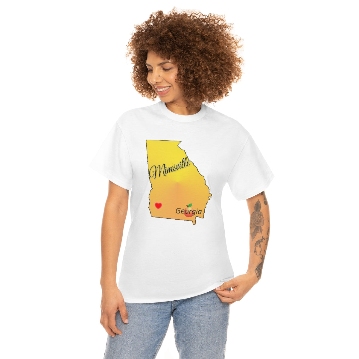 Mimsville Georgia Unisex Heavy Cotton Tee